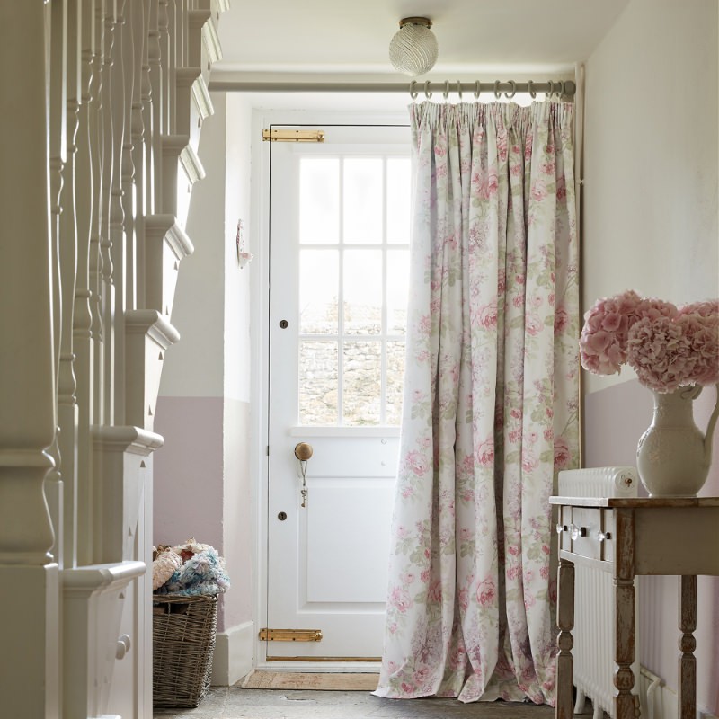 Wild Garden Lilac Floral Curtains