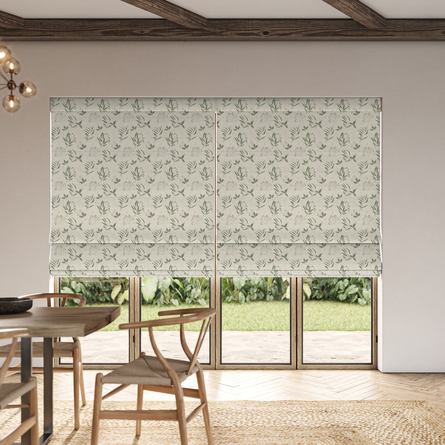 adele spring printed roman blind