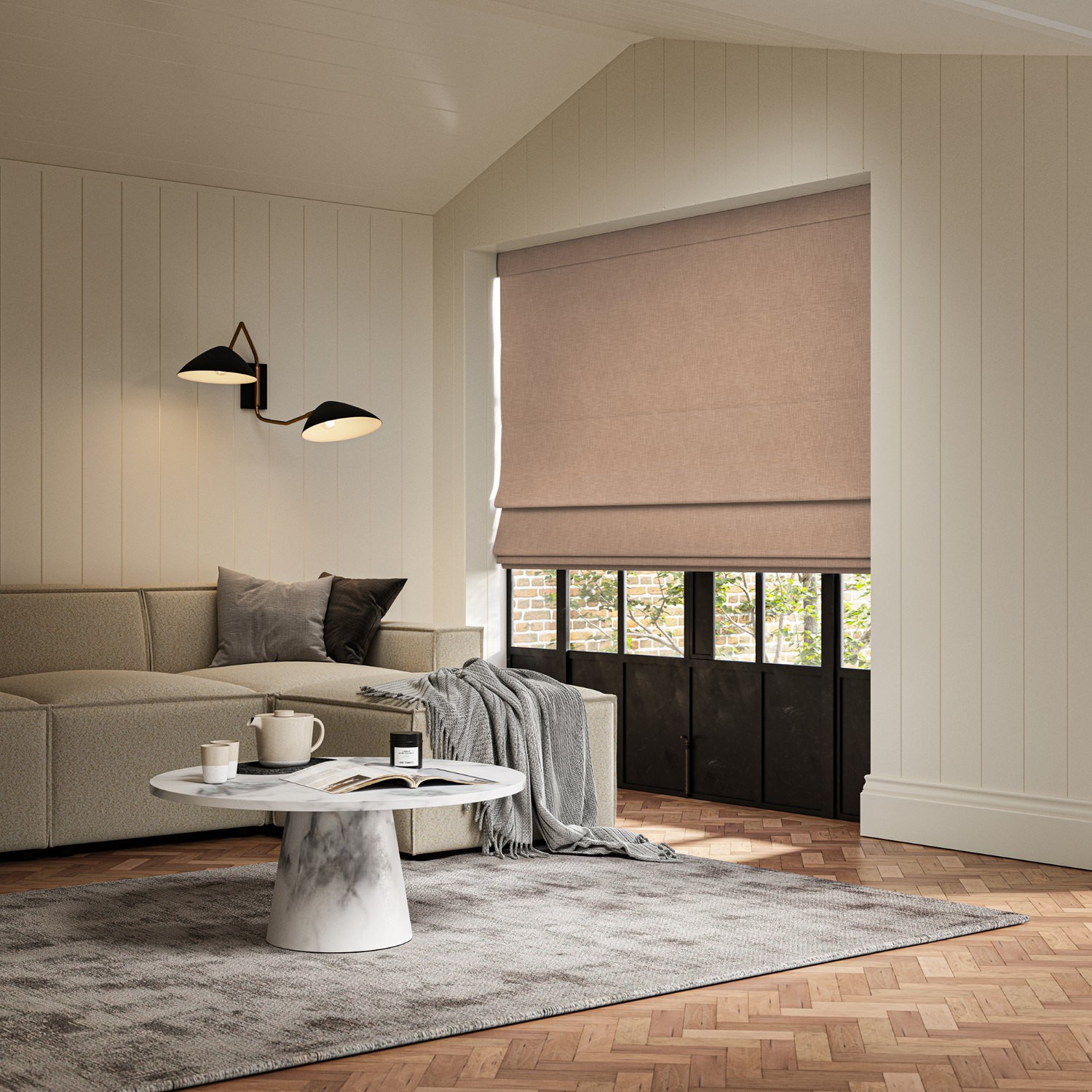 anua clay plain roman blind