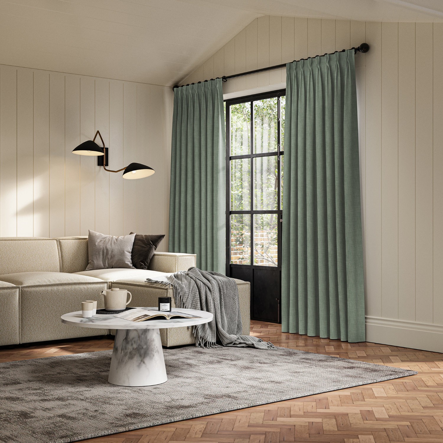 anua jade plain curtain