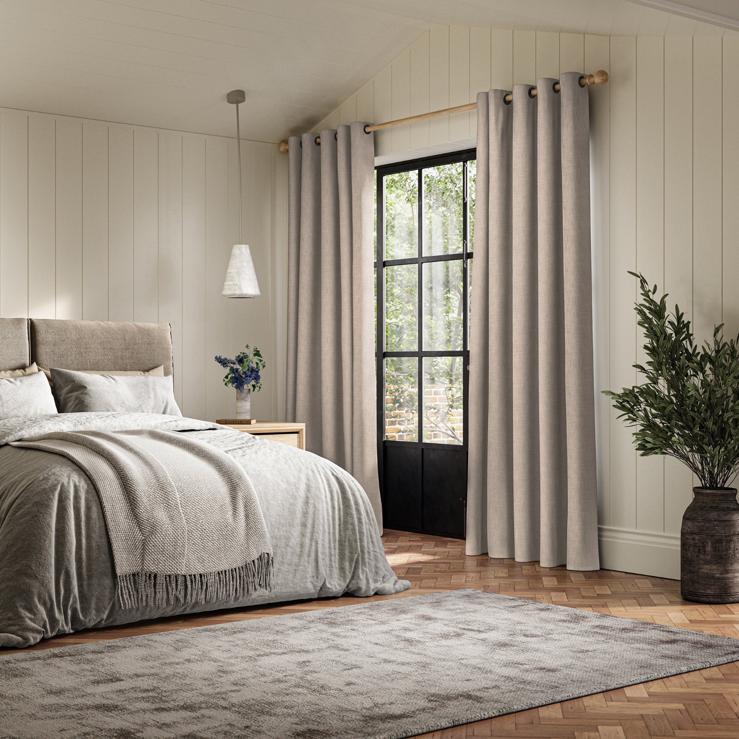 anua oatmeal plain curtain
