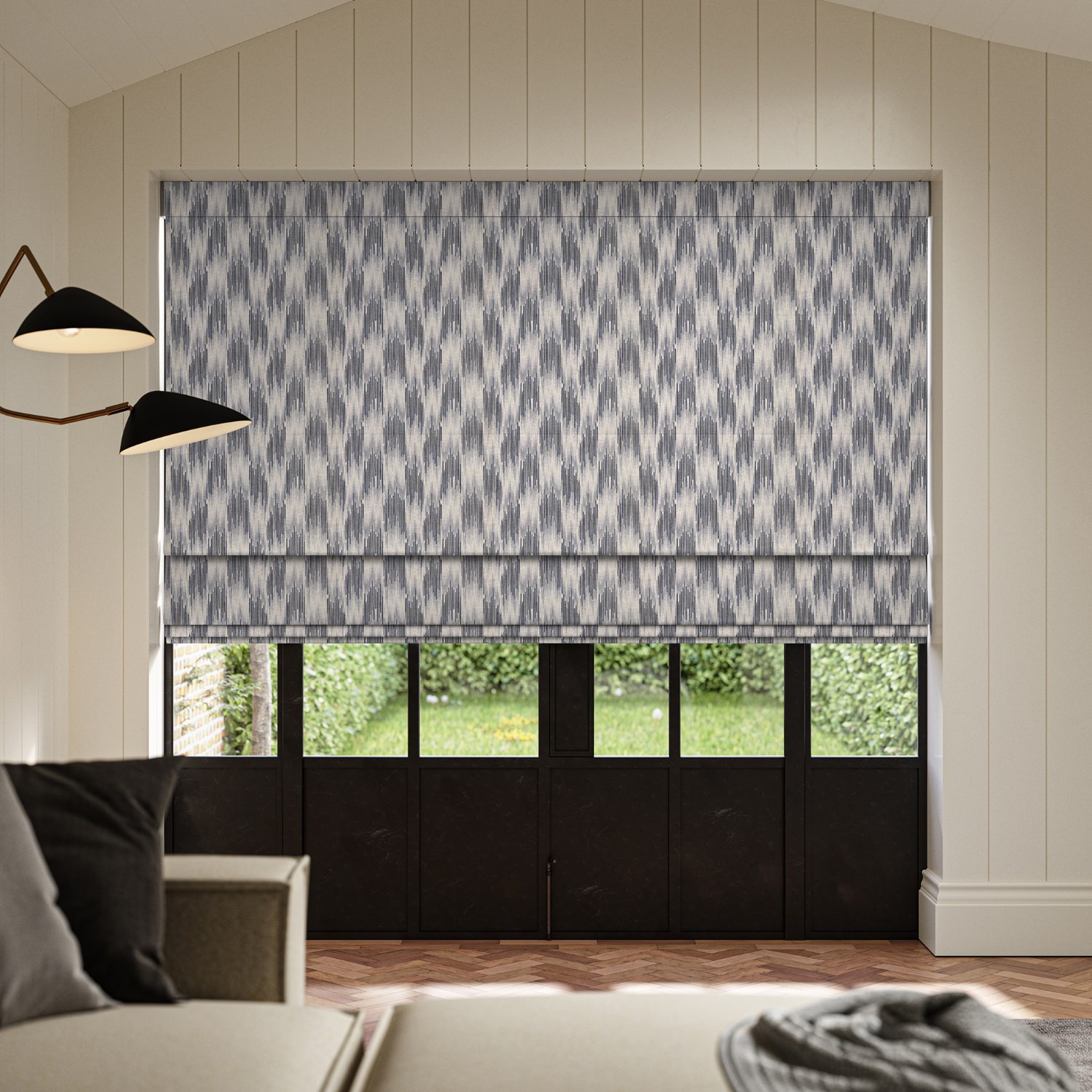 berlanti ink jacquard roman blind
