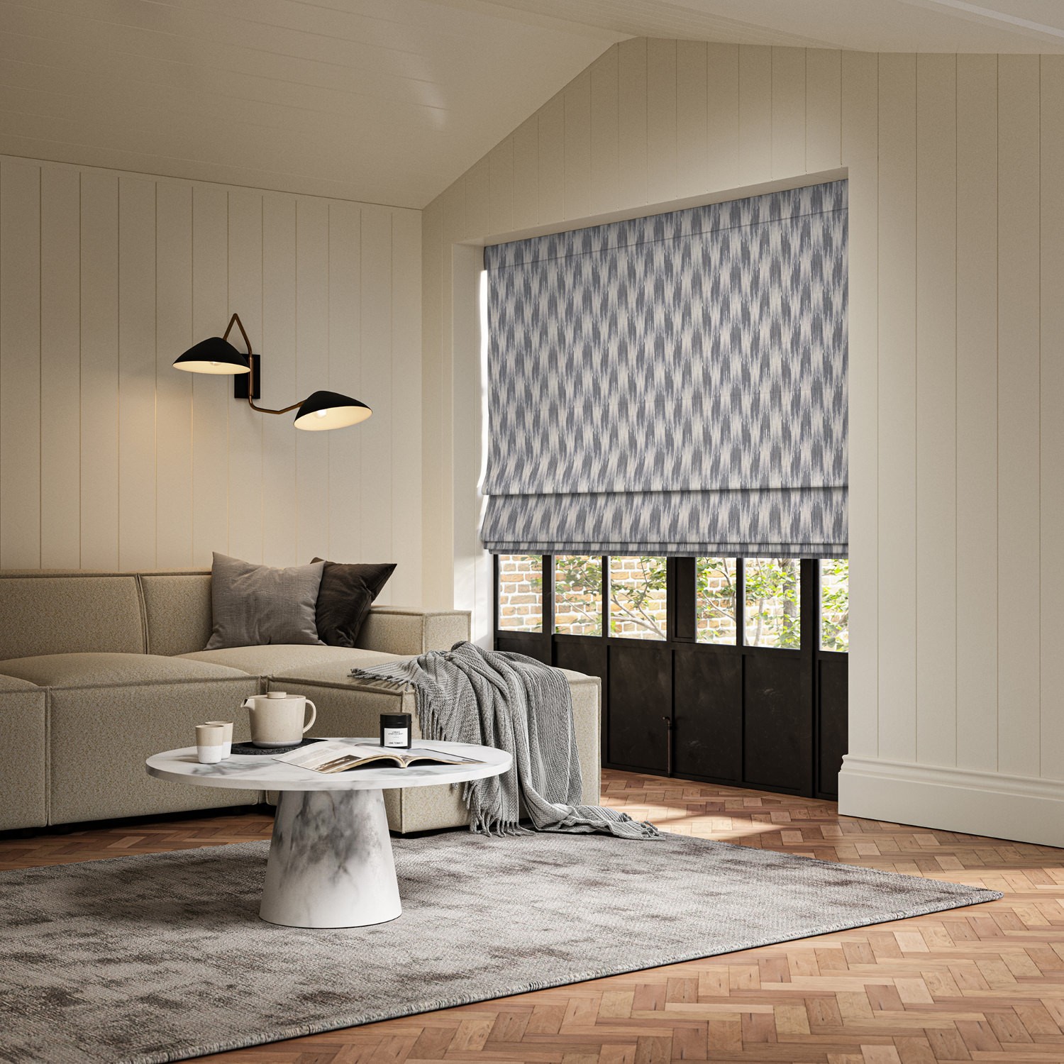 berlanti ink jacquard roman blind