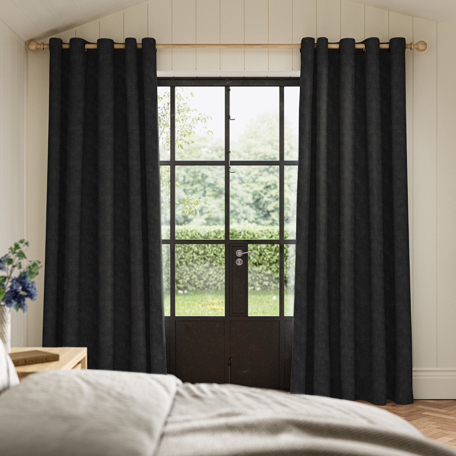 cains ink jacquard curtain