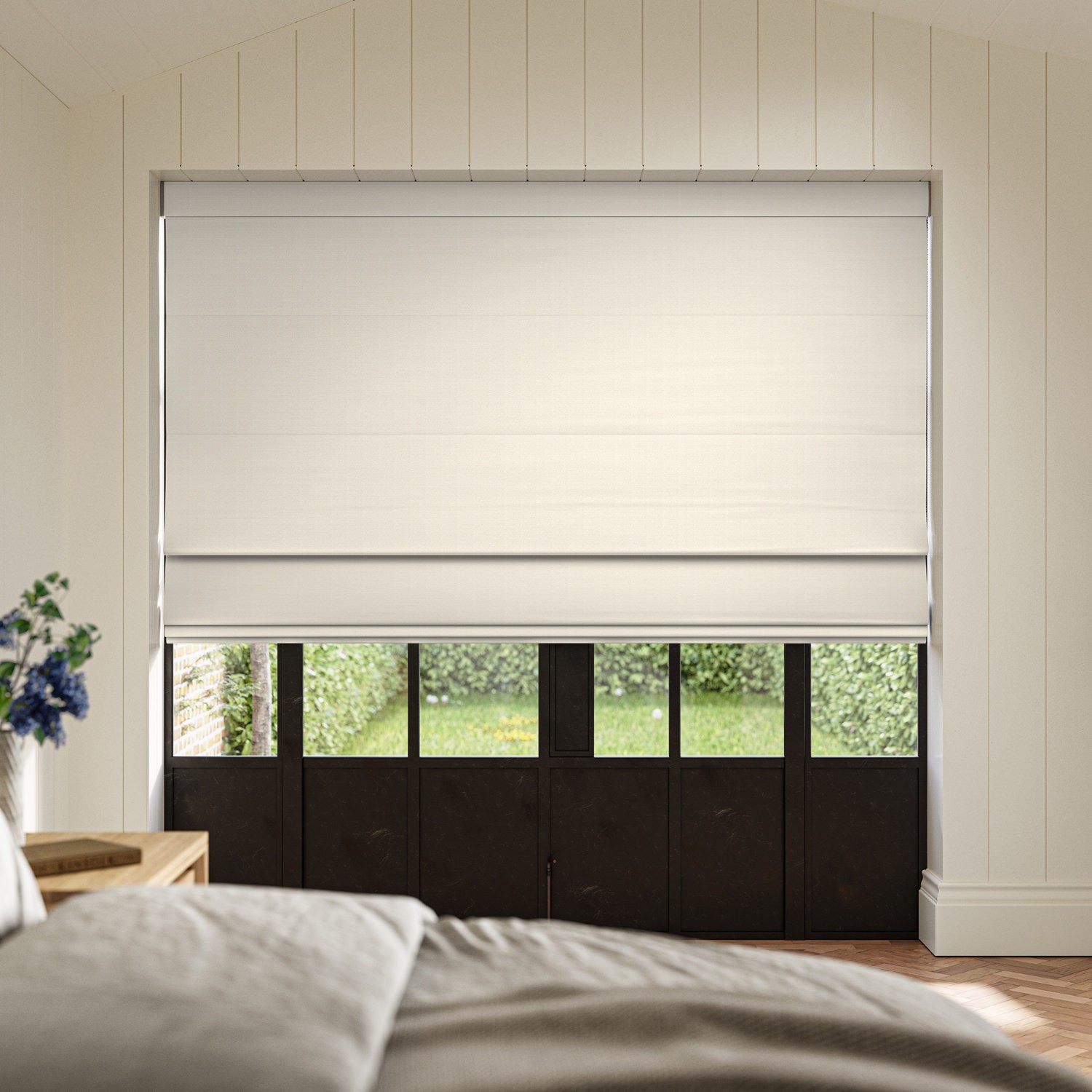 calloway porcelain jacquard roman blind