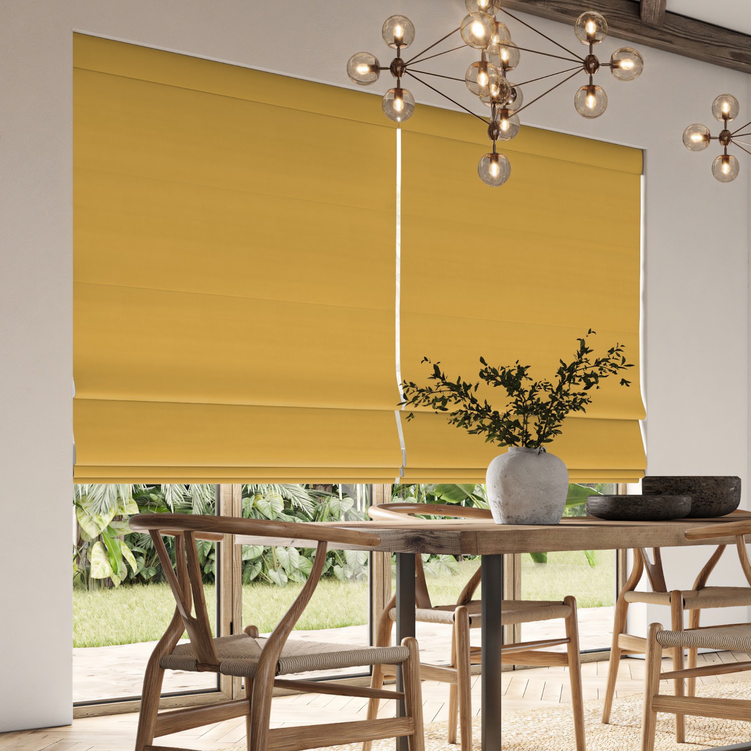 cassandra buttercup velvet roman blind