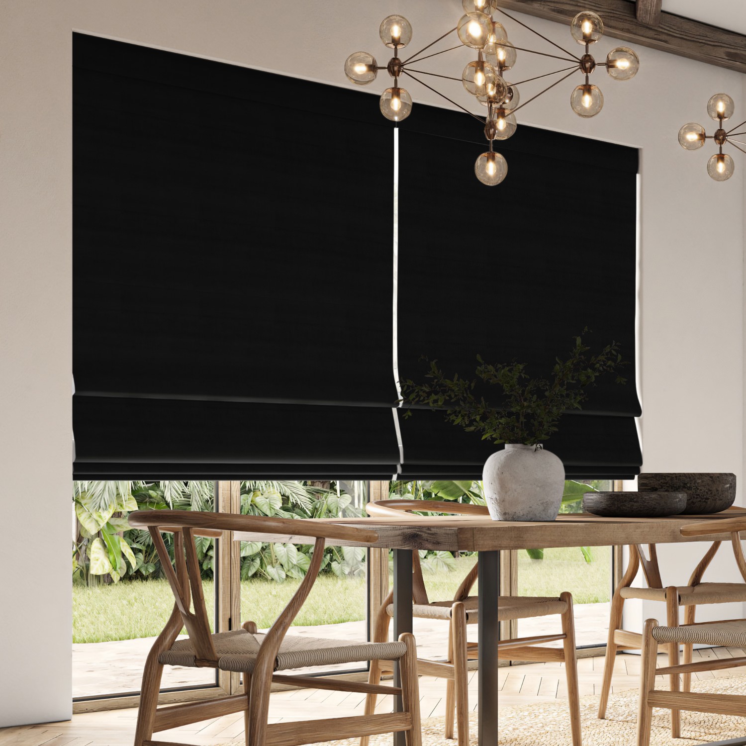 cassandra ebony velvet roman blind