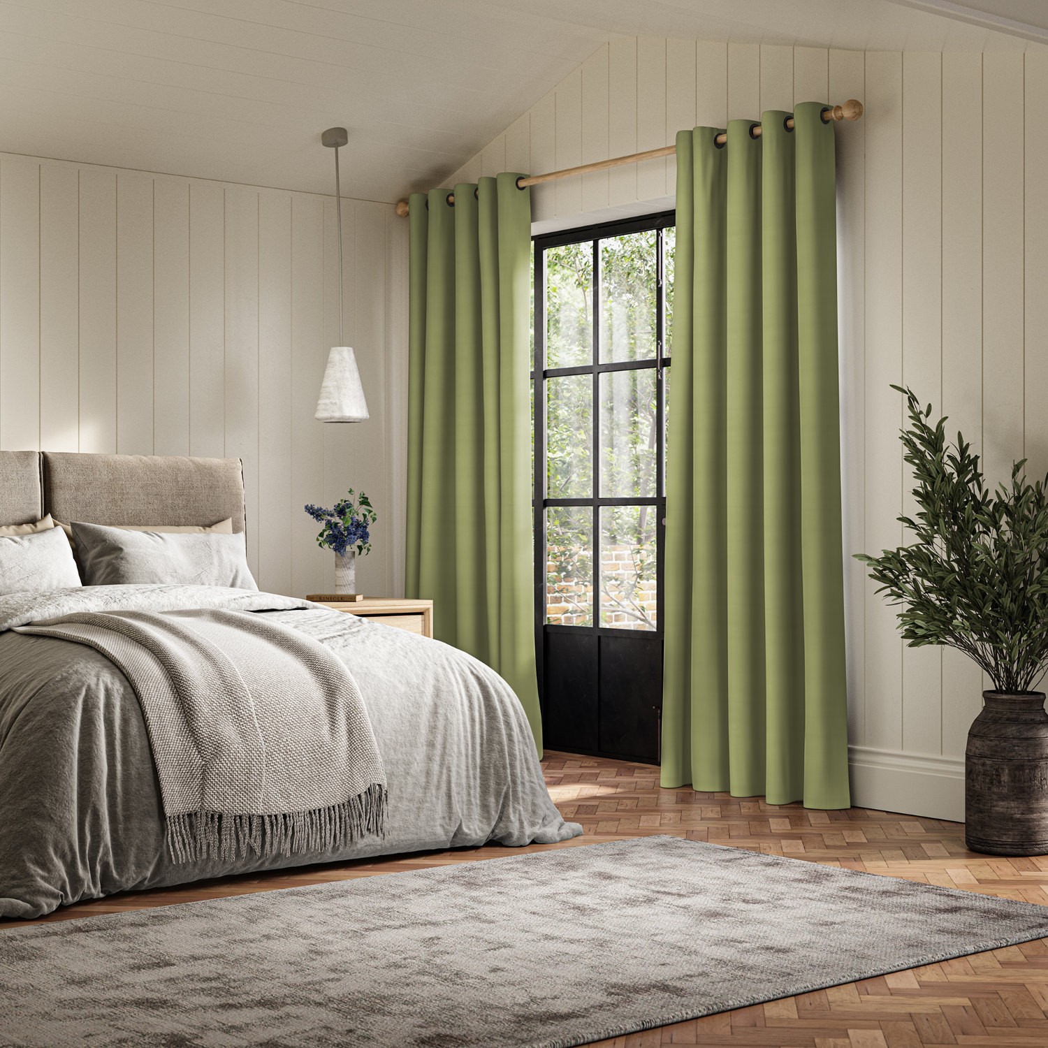 cassandra grass velvet curtain