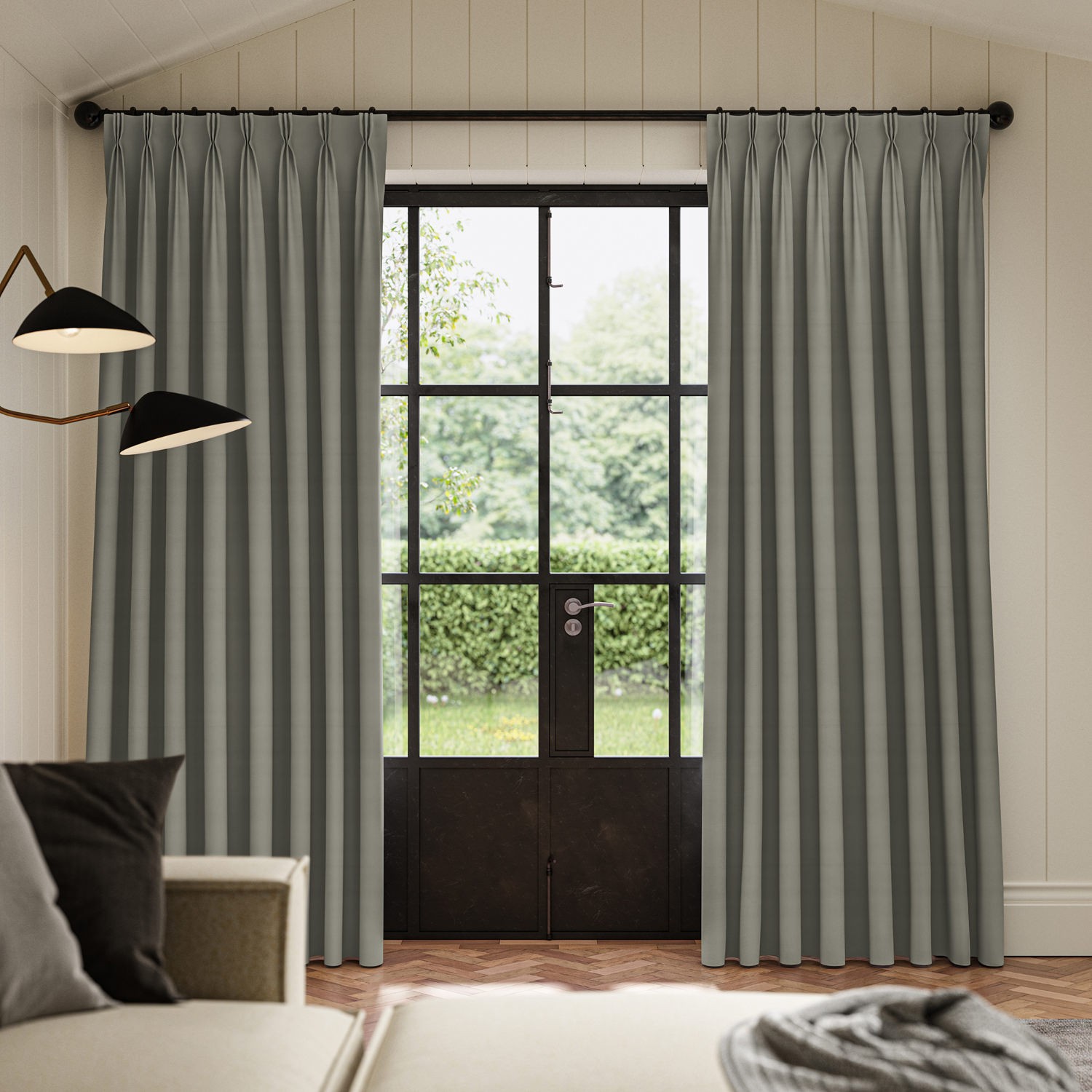 cassandra smoke velvet curtain