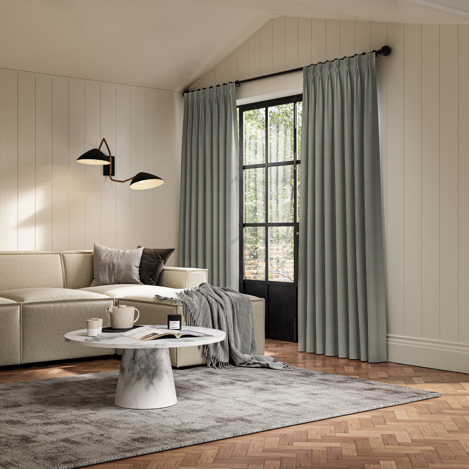 cassandra smoke velvet curtain