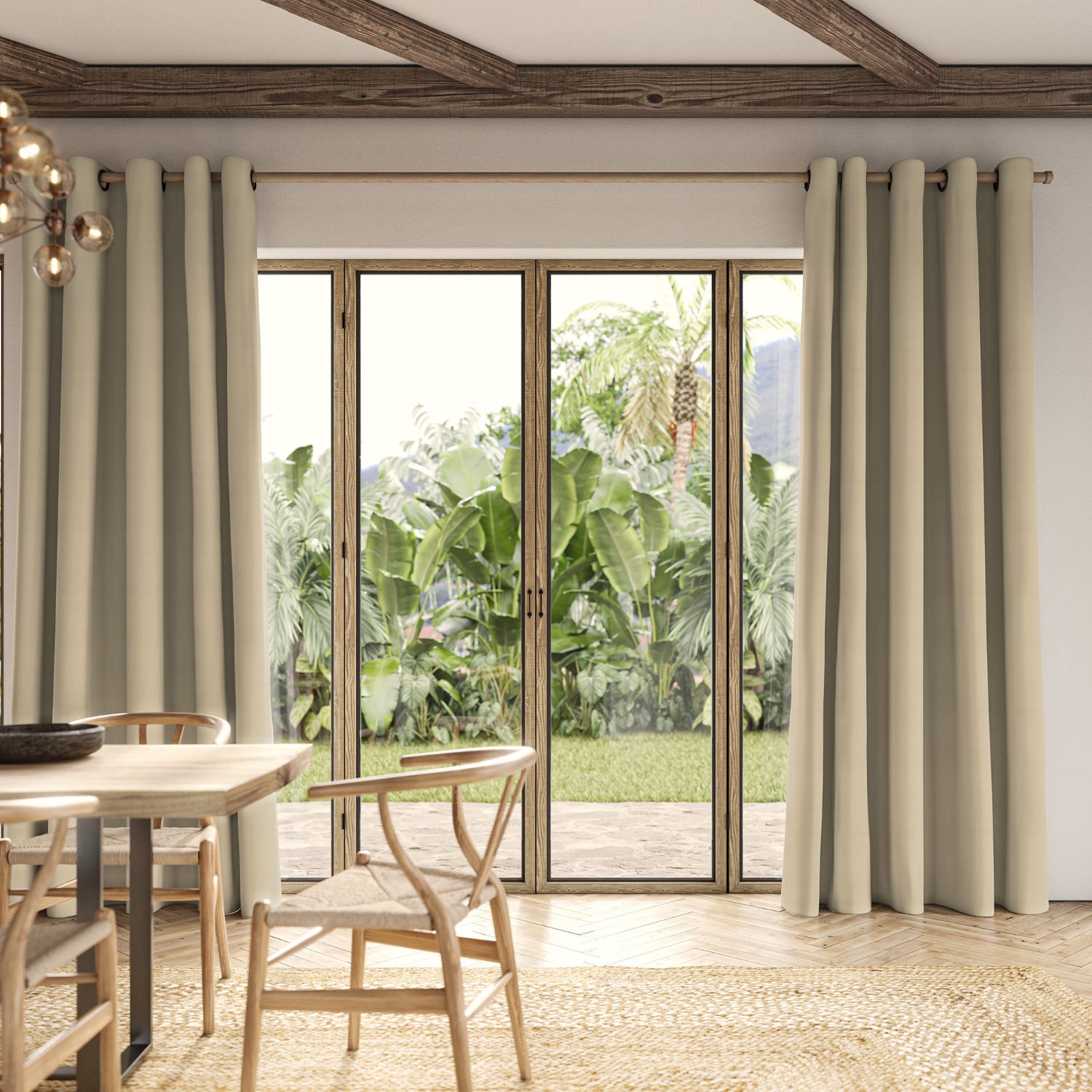 cassandra vanilla velvet curtain