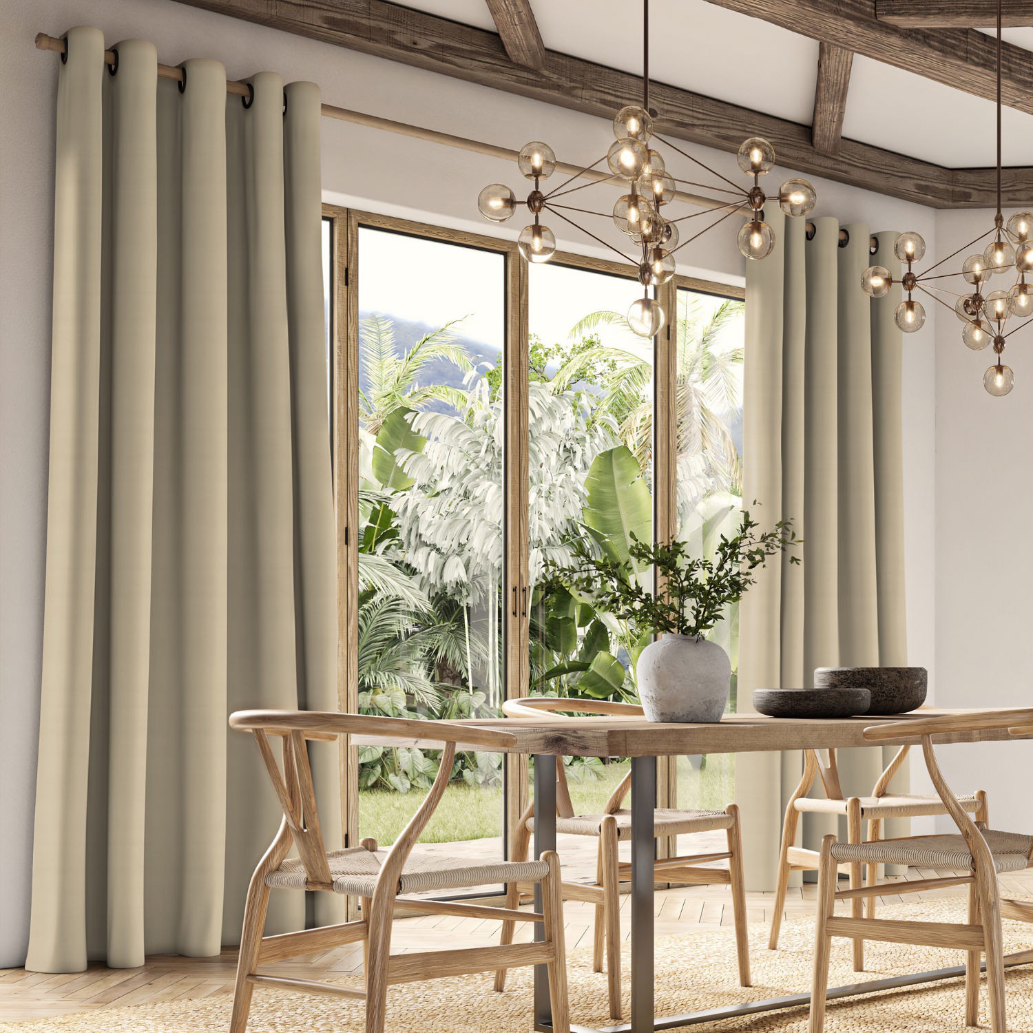 cassandra vanilla velvet curtain