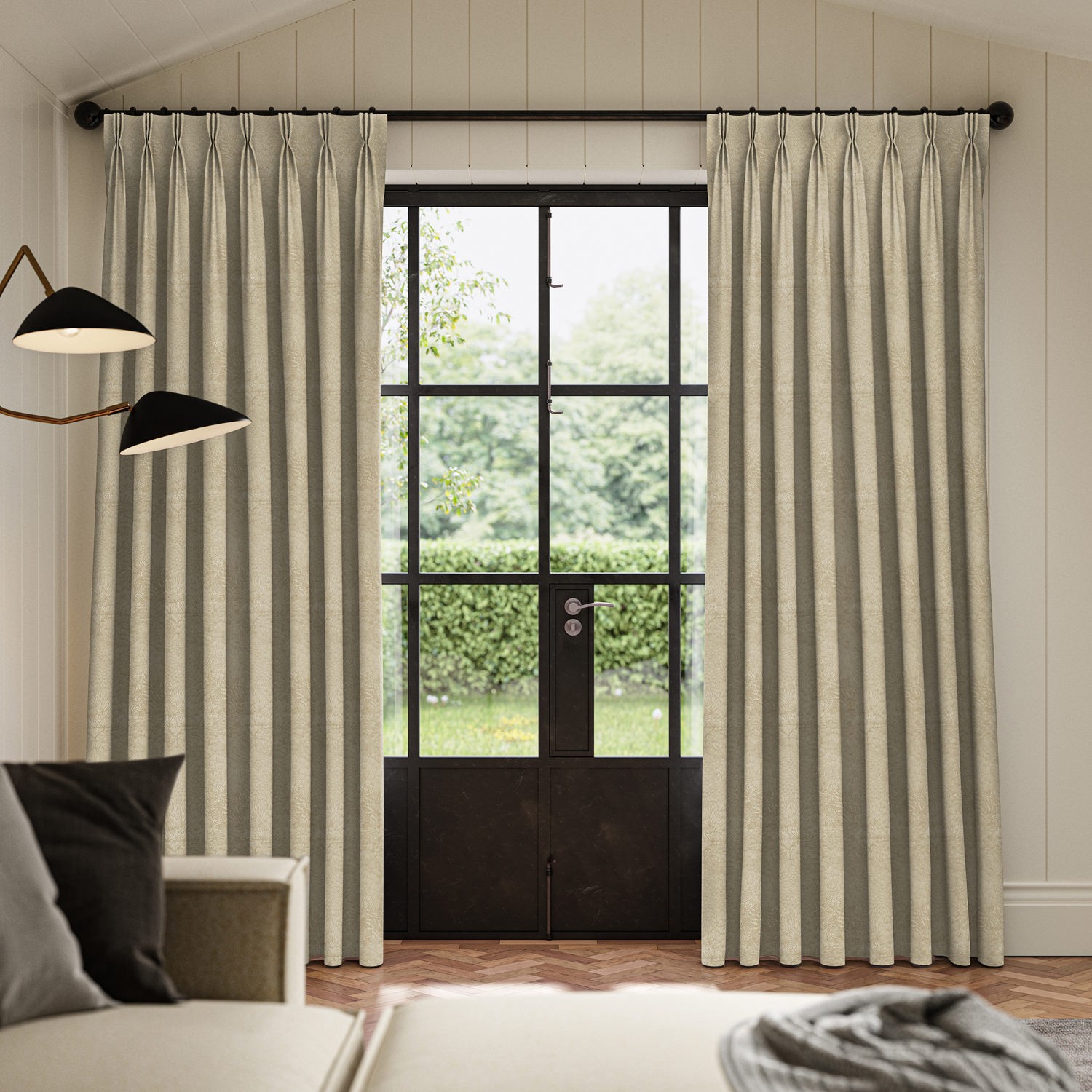 cox flax jacquard curtain