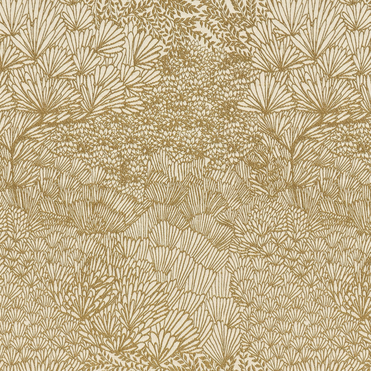 cox ochre jacquard curtain