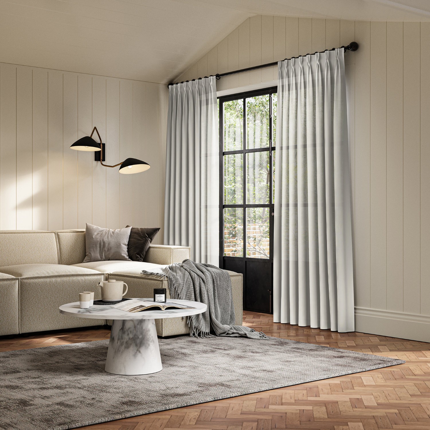 dalkey chalk sheer curtain