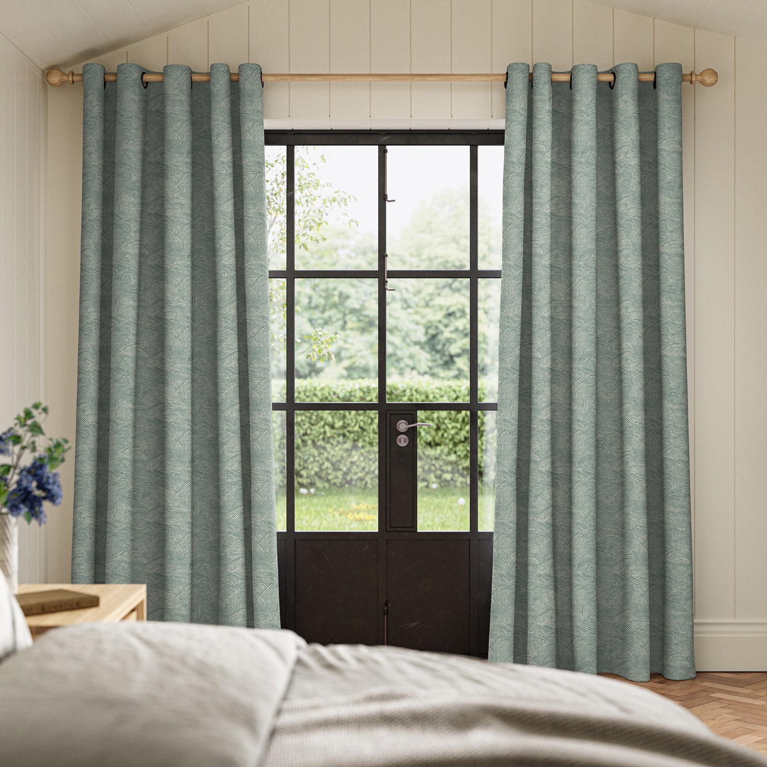 daria jade printed curtain