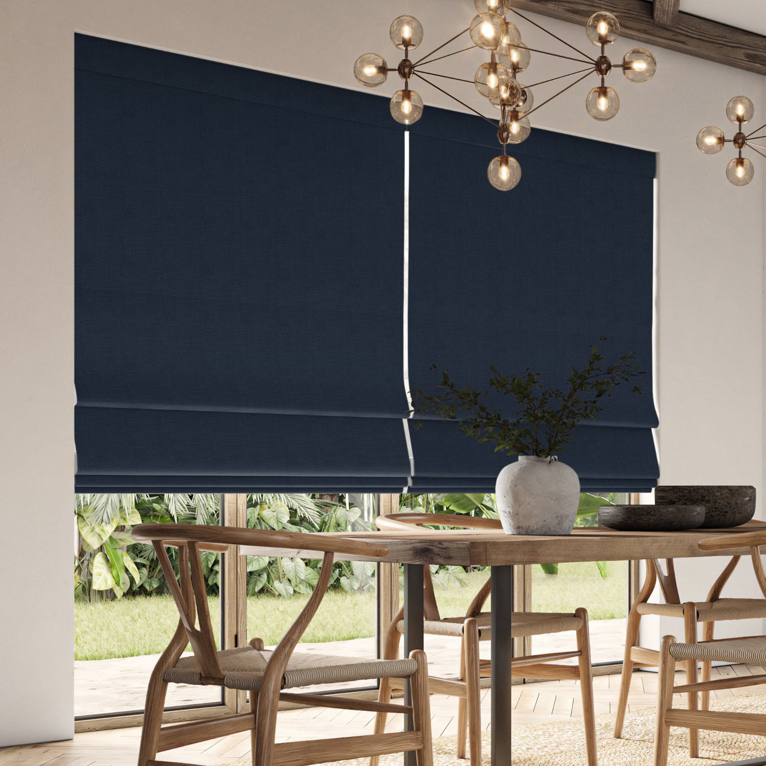 dusen ink plain roman blind