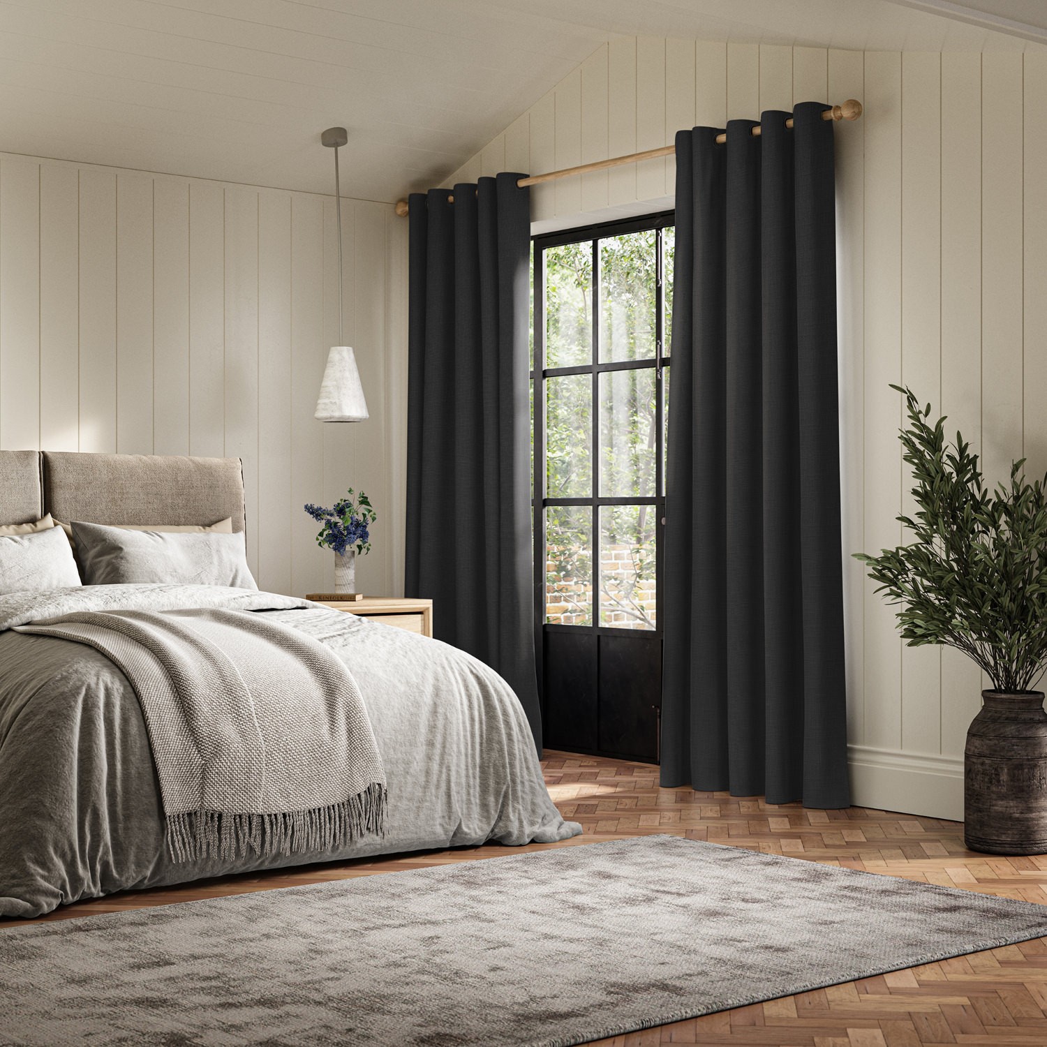 dusen onyx plain curtain
