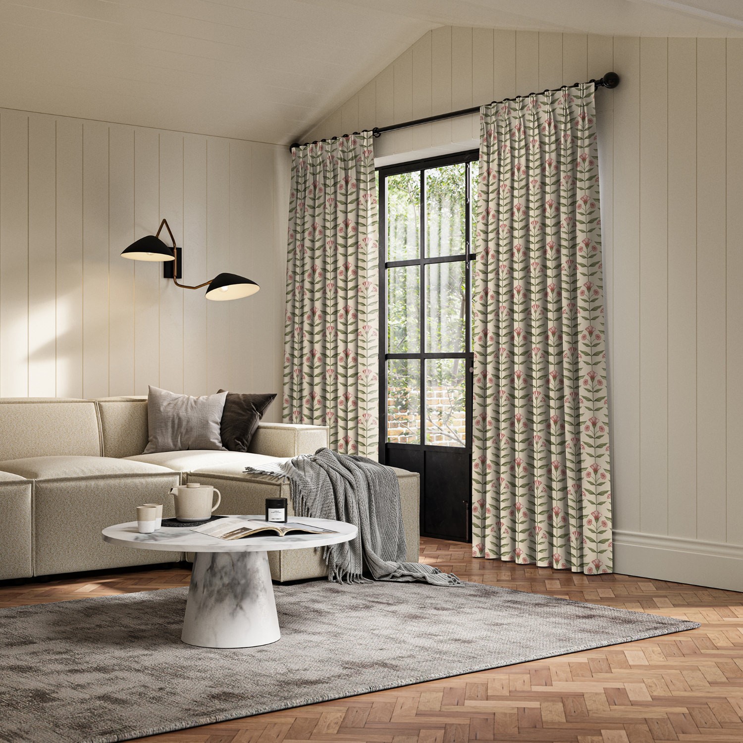 ellianna cherry printed curtain