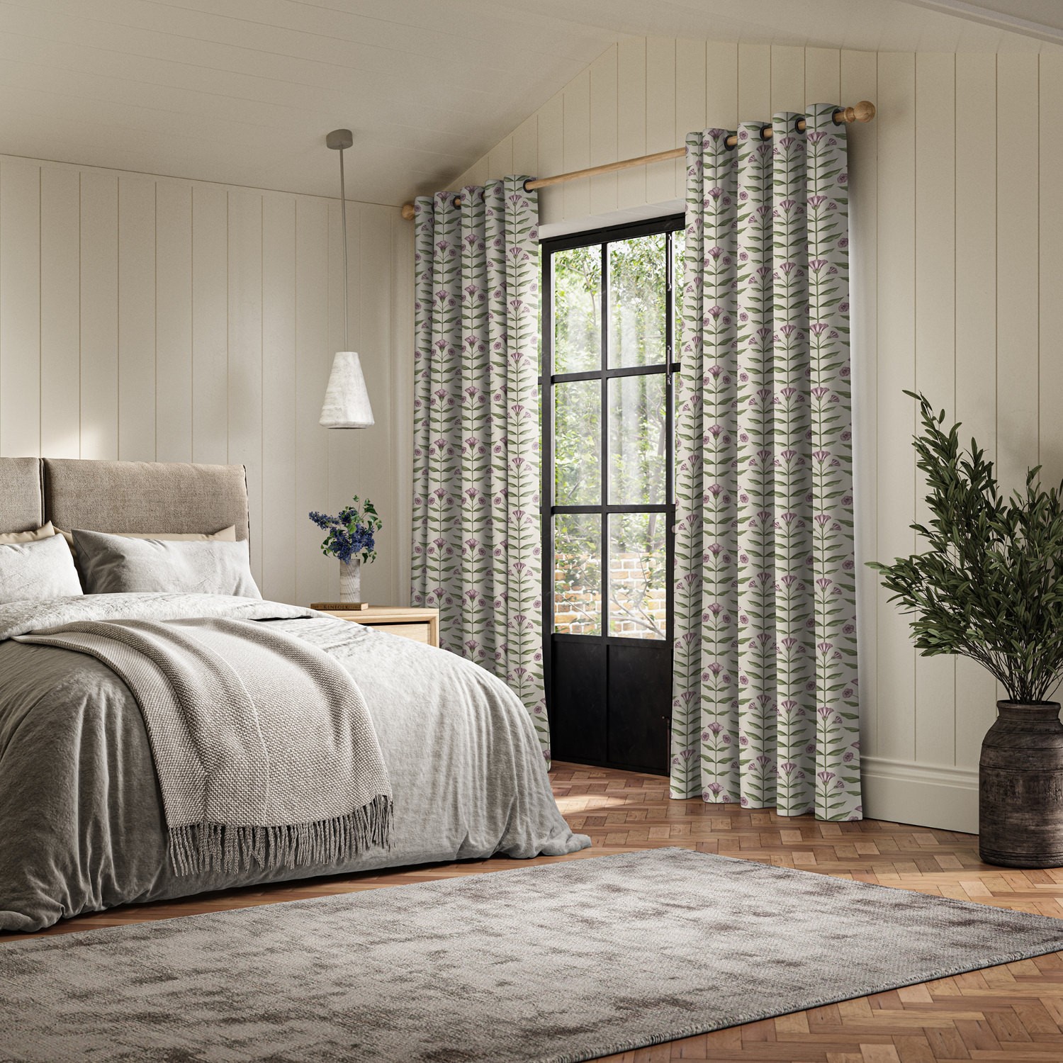 ellianna heather printed curtain
