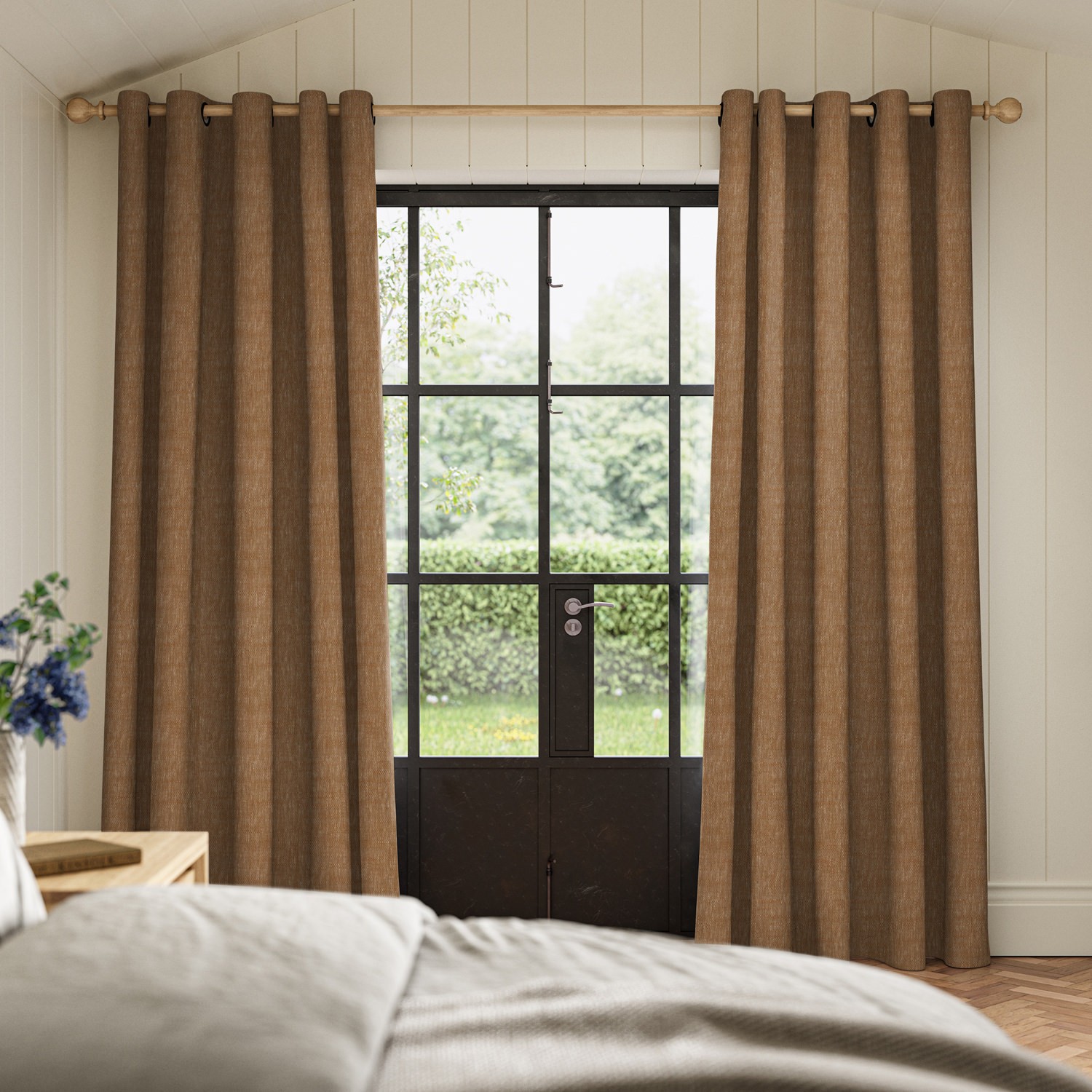 emmy copper plain curtain