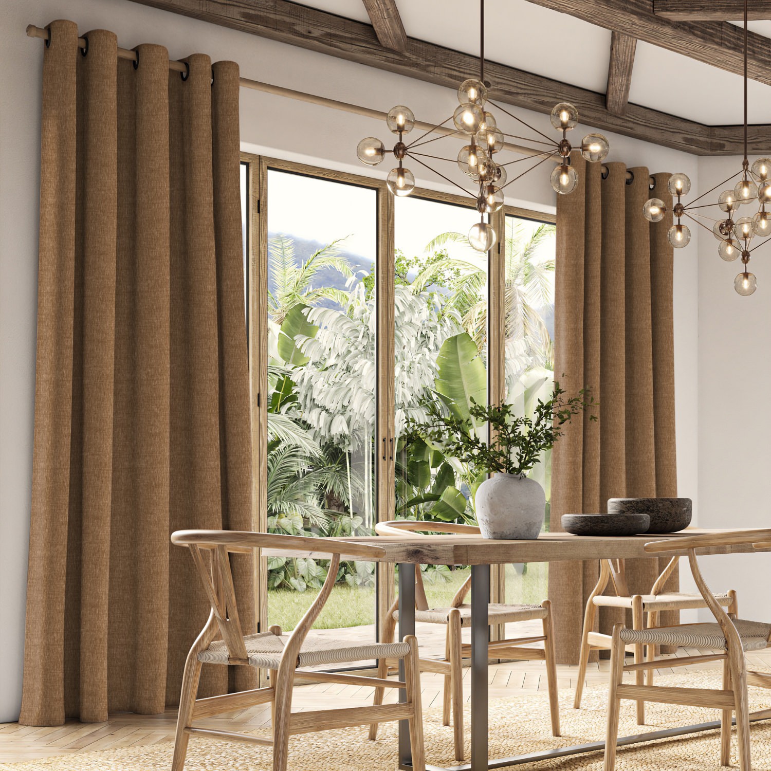 emmy eucalyptus plain curtain