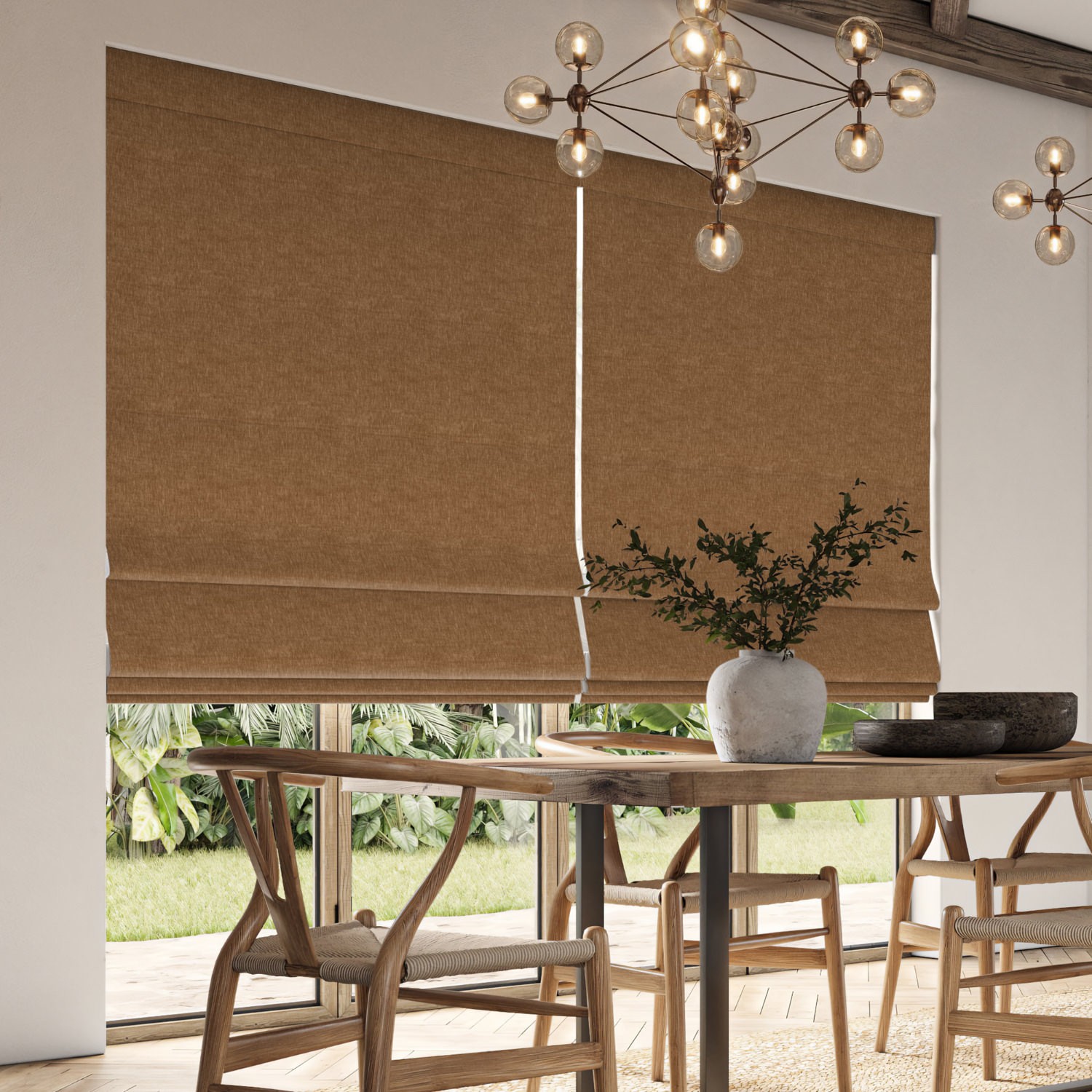 emmy eucalyptus plain roman blind