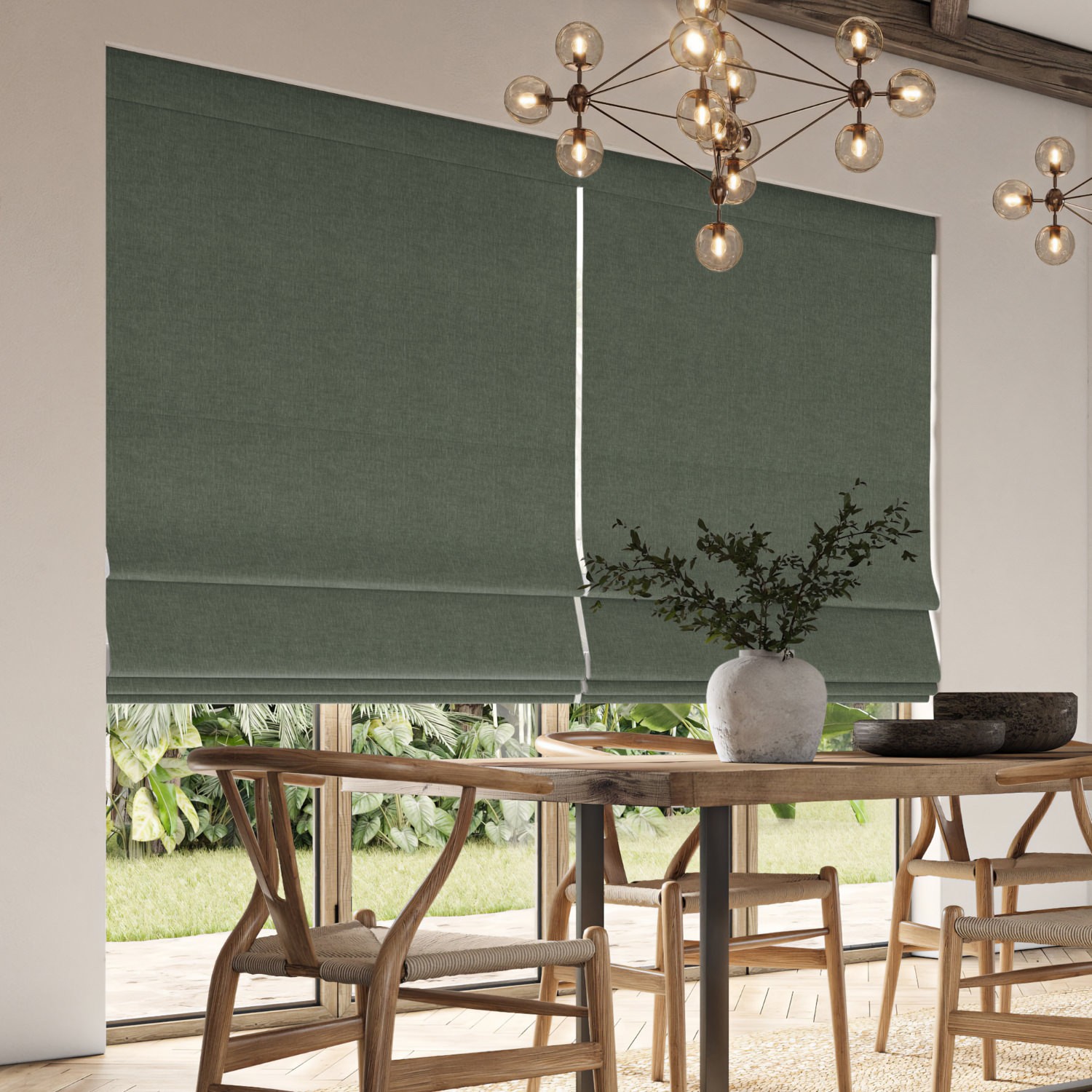 emmy kingfisher plain roman blind
