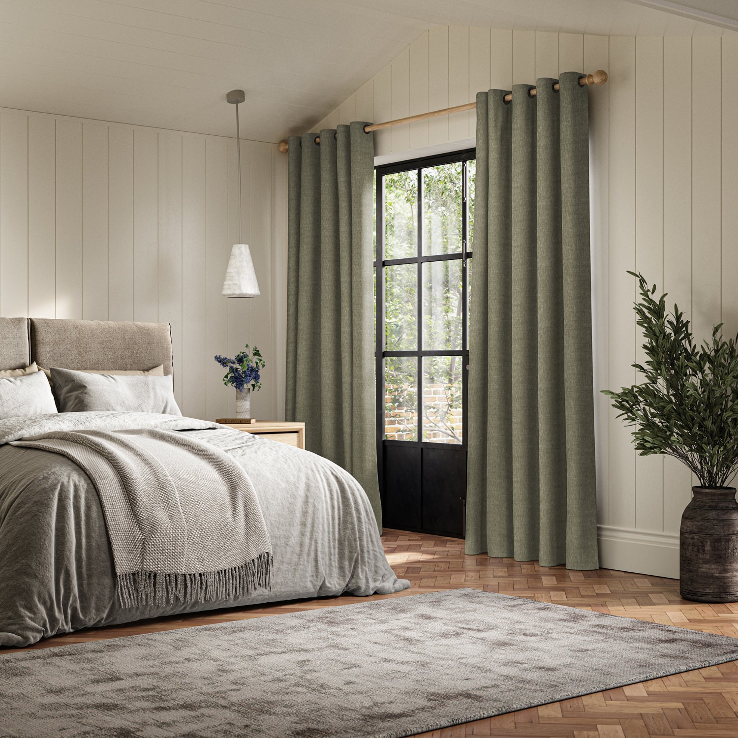 emmy moss plain curtain