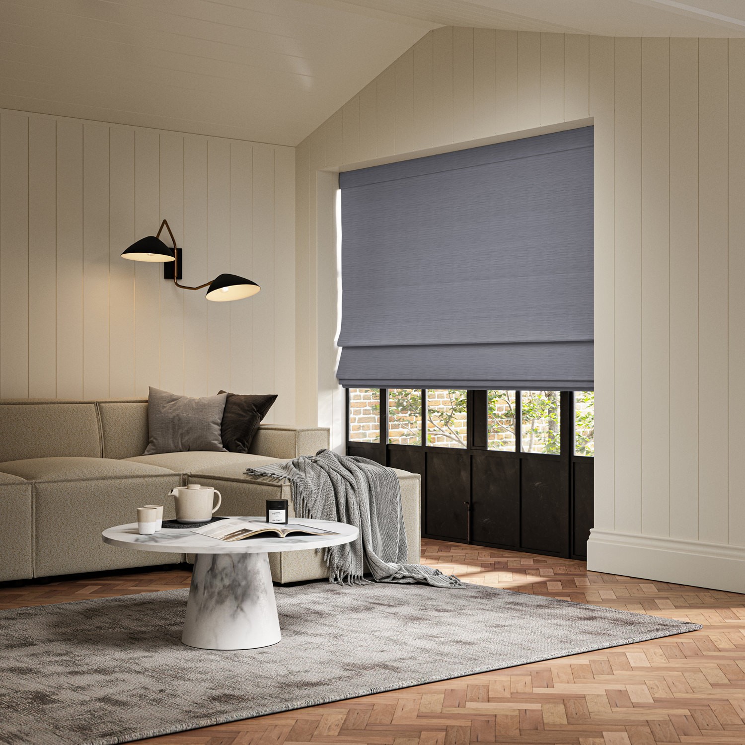 ernest danube plain roman blind