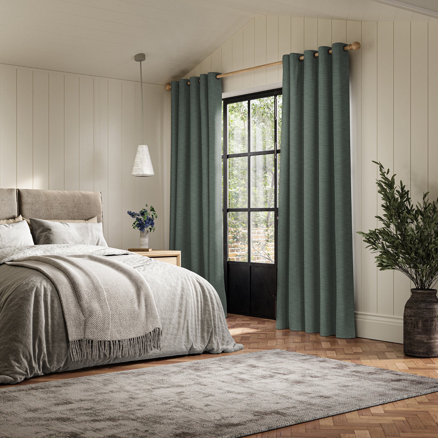 ernest jade plain curtain
