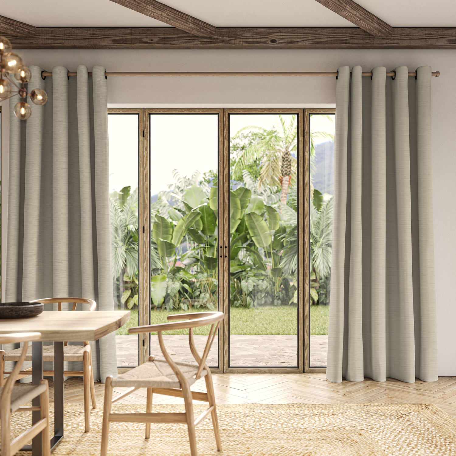 ernest linen plain curtain