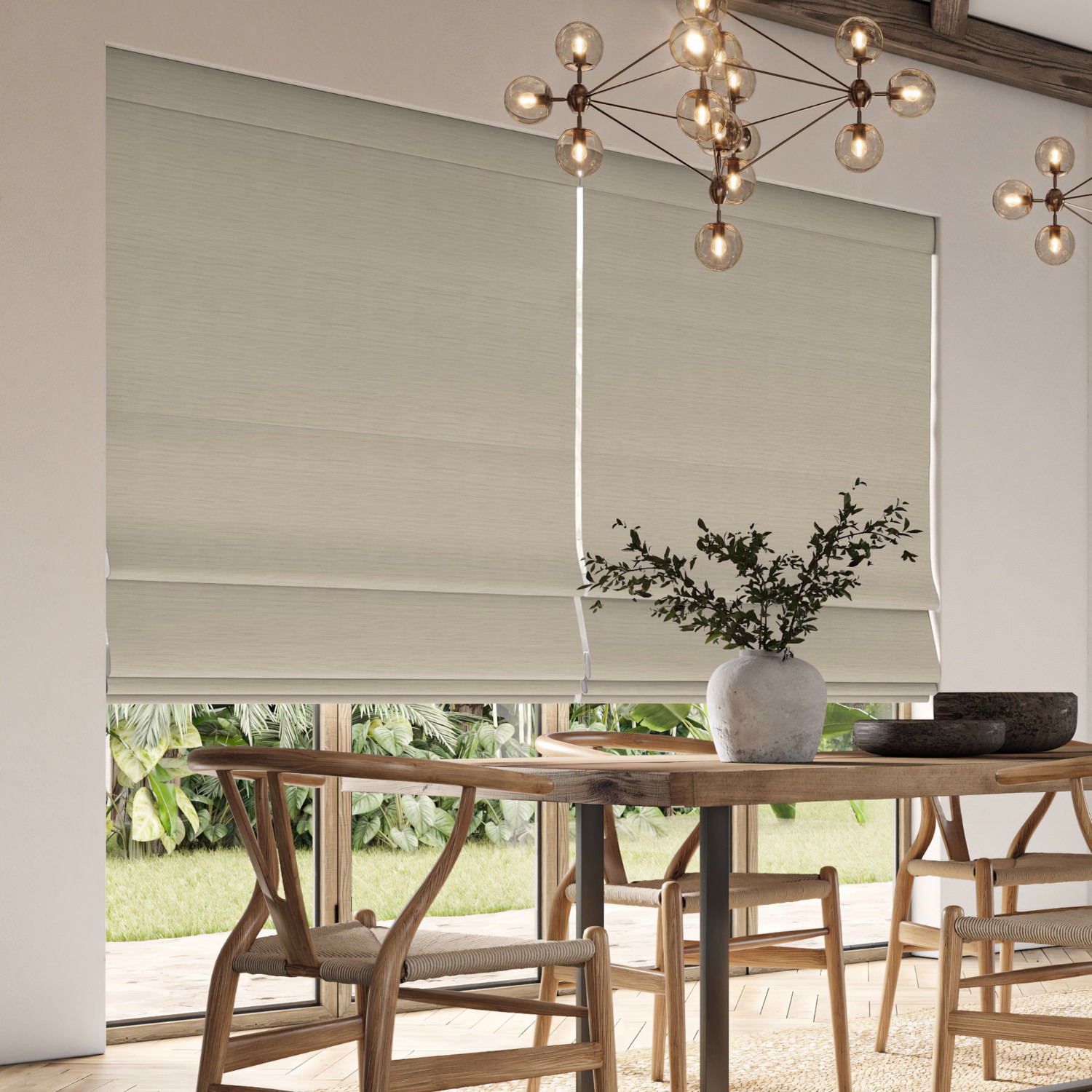 ernest linen plain roman blind