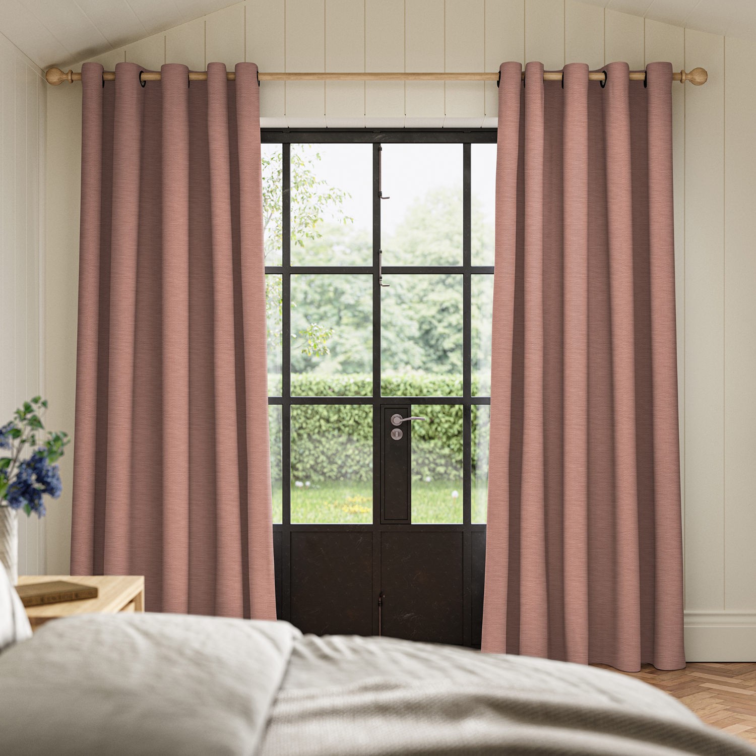 ernest vintage plain curtain