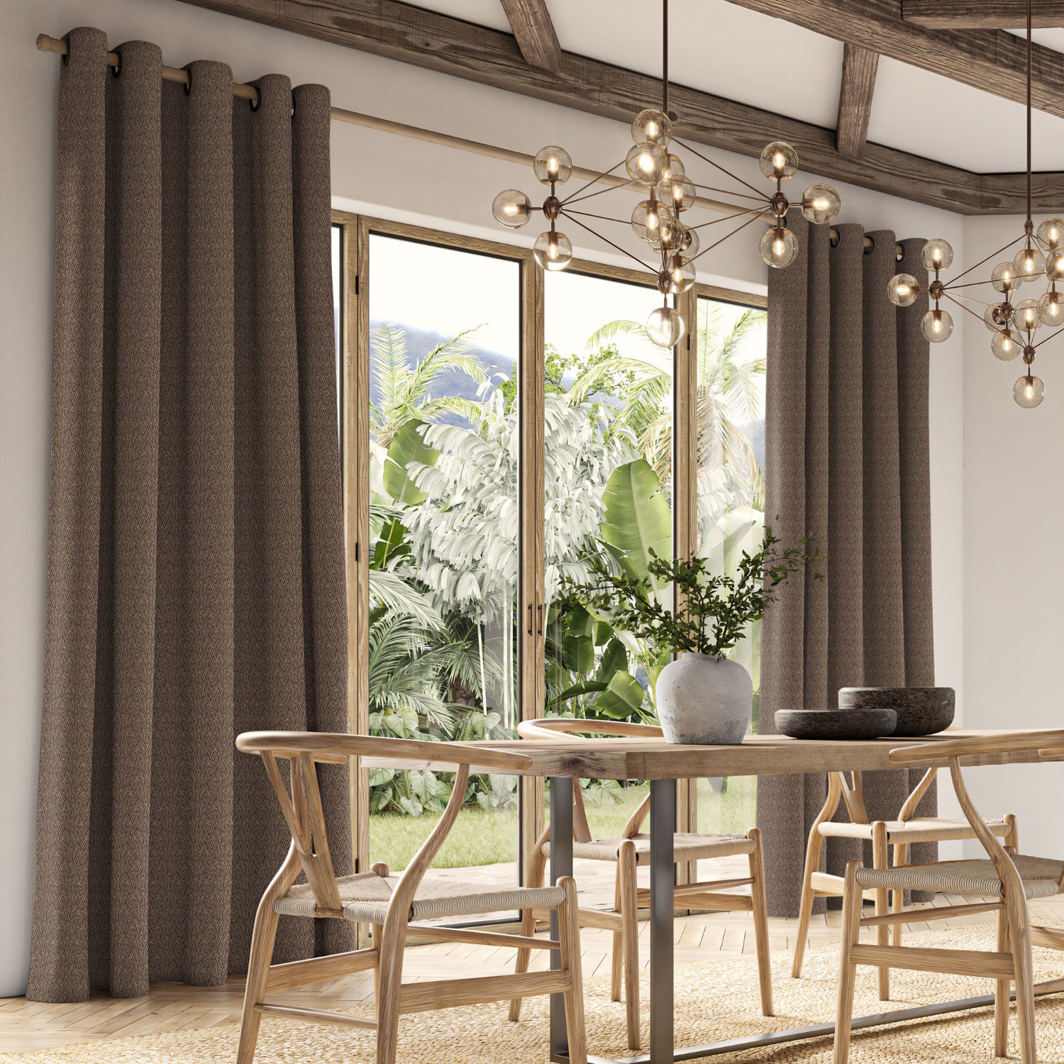 gamble flint jacquard curtain