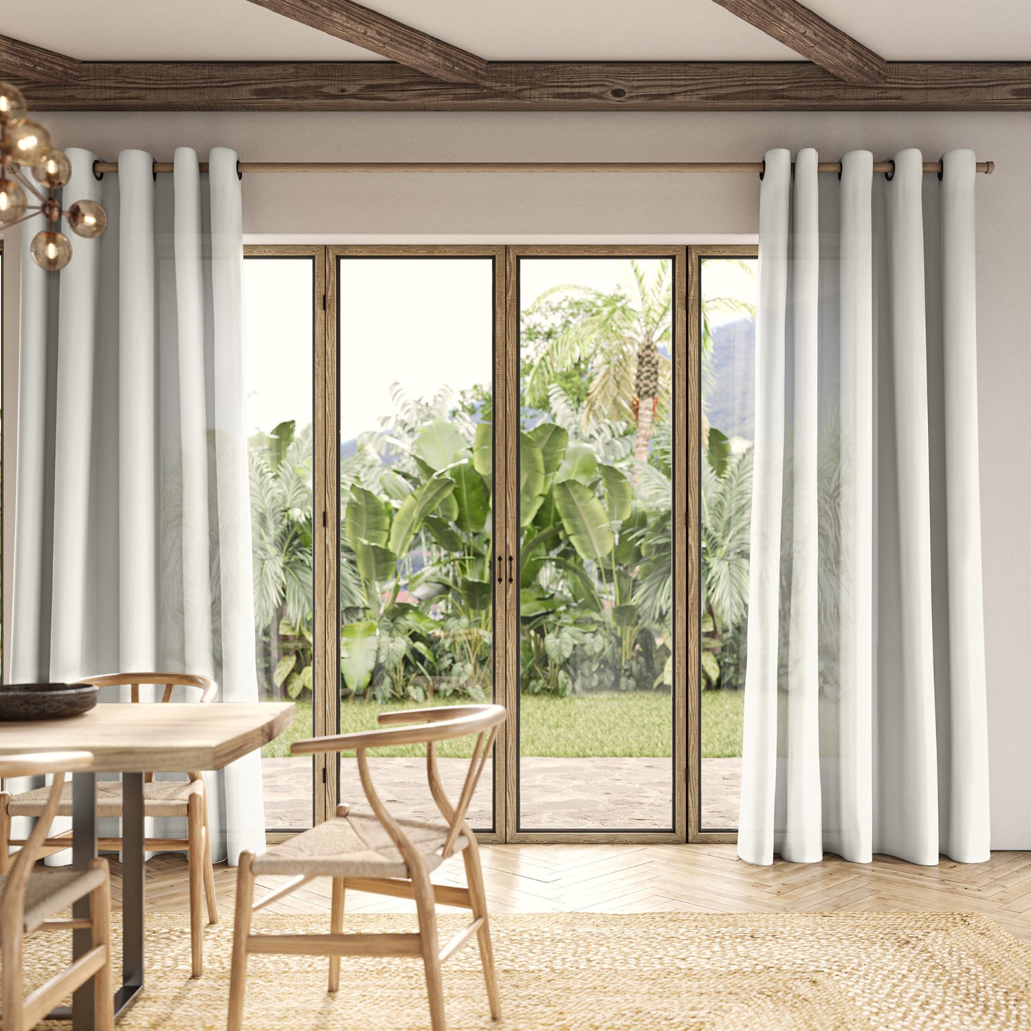 inish chalk sheer curtain