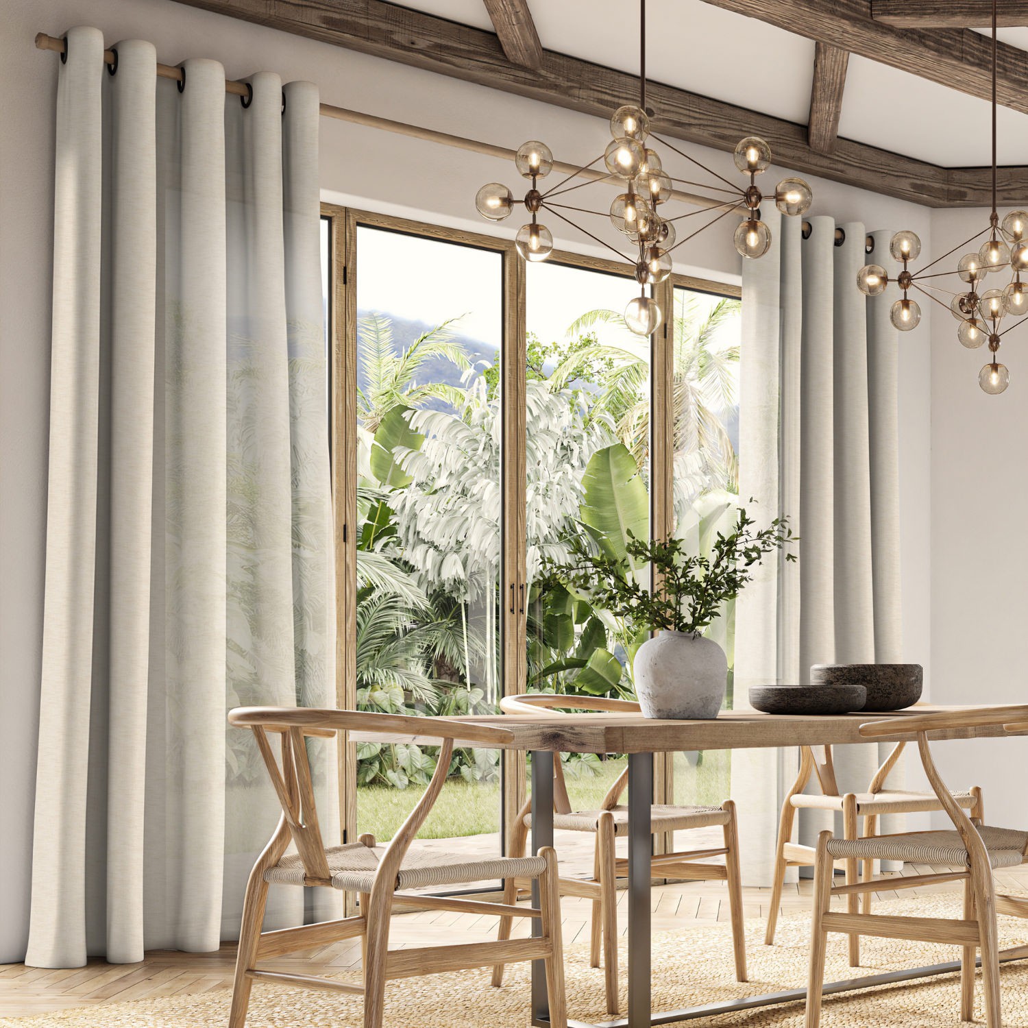 inish sand sheer curtain