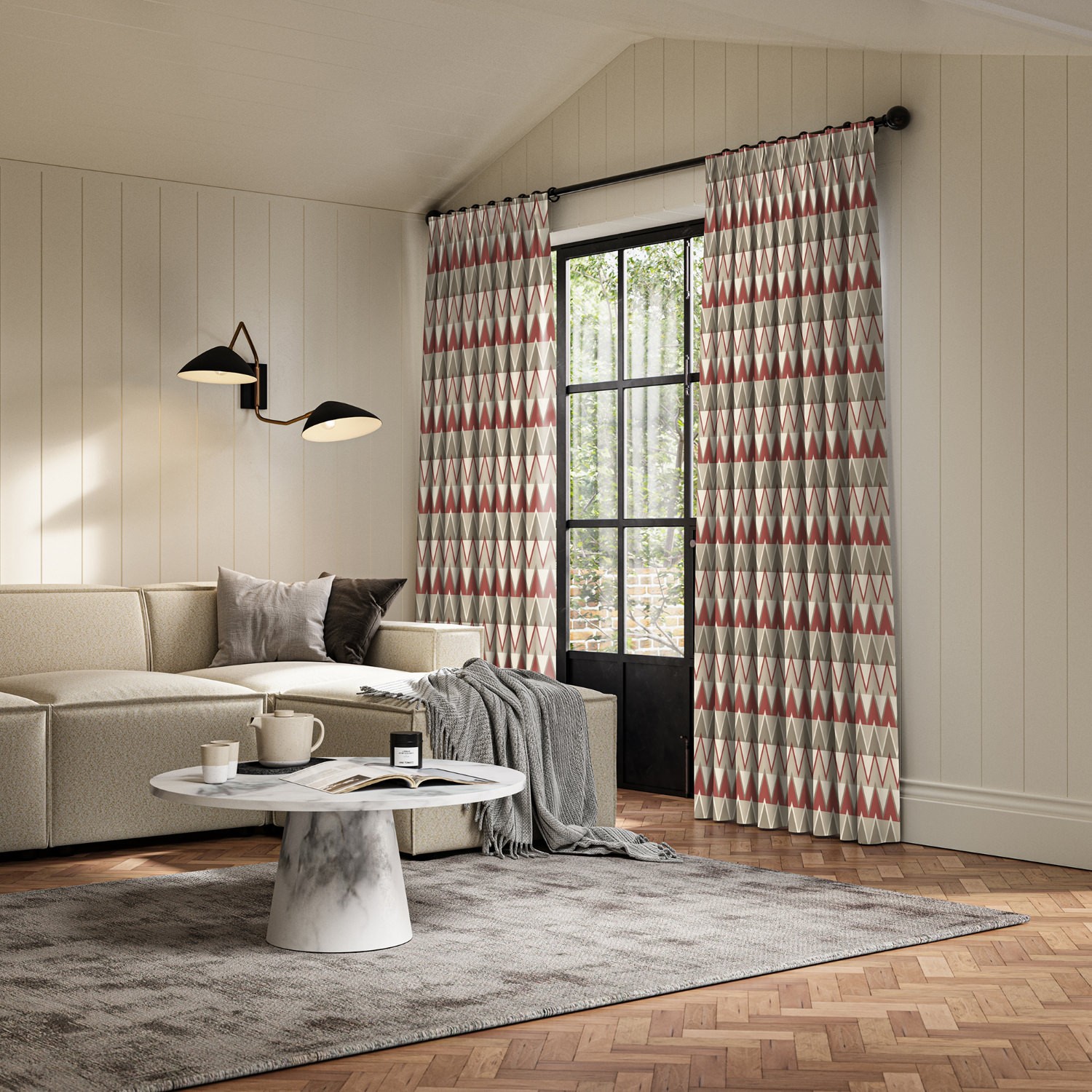 jaden ruby printed curtain