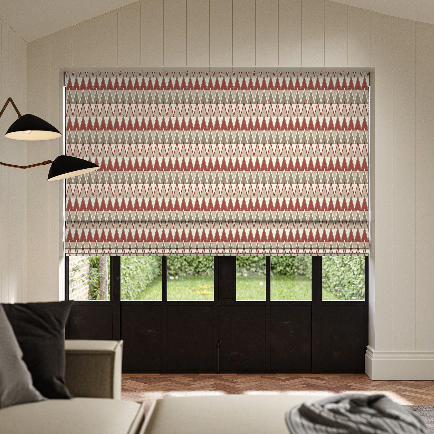 jaden ruby printed roman blind