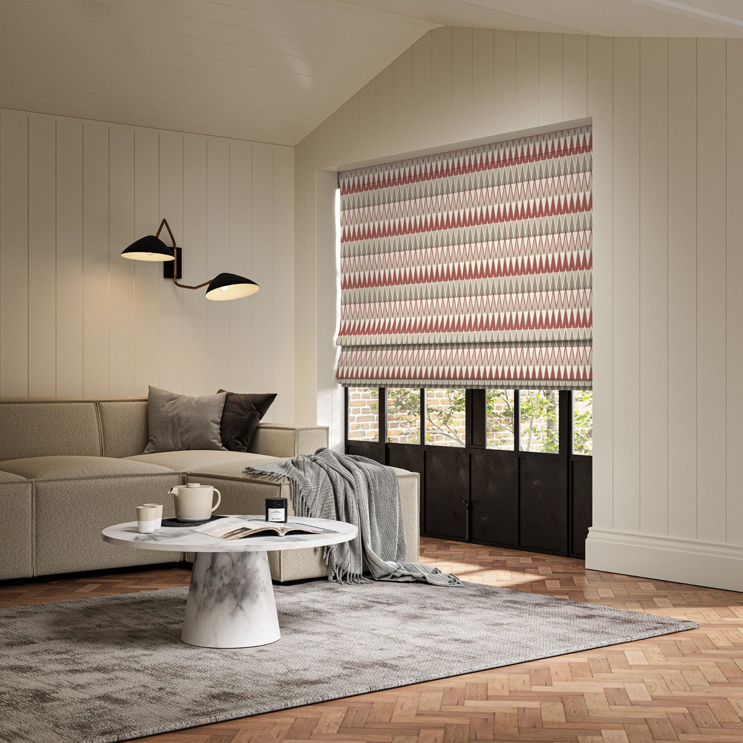 jaden ruby printed roman blind