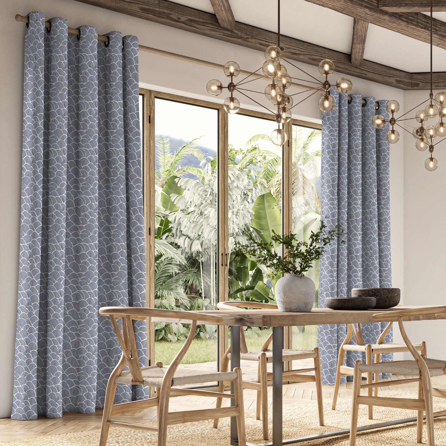 jodie danube jacquard curtain