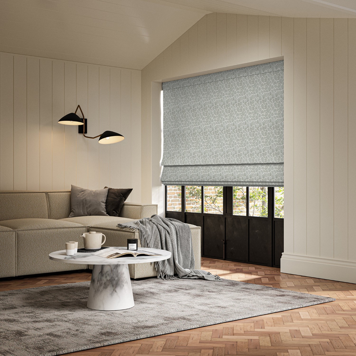 jodie jade jacquard roman blind