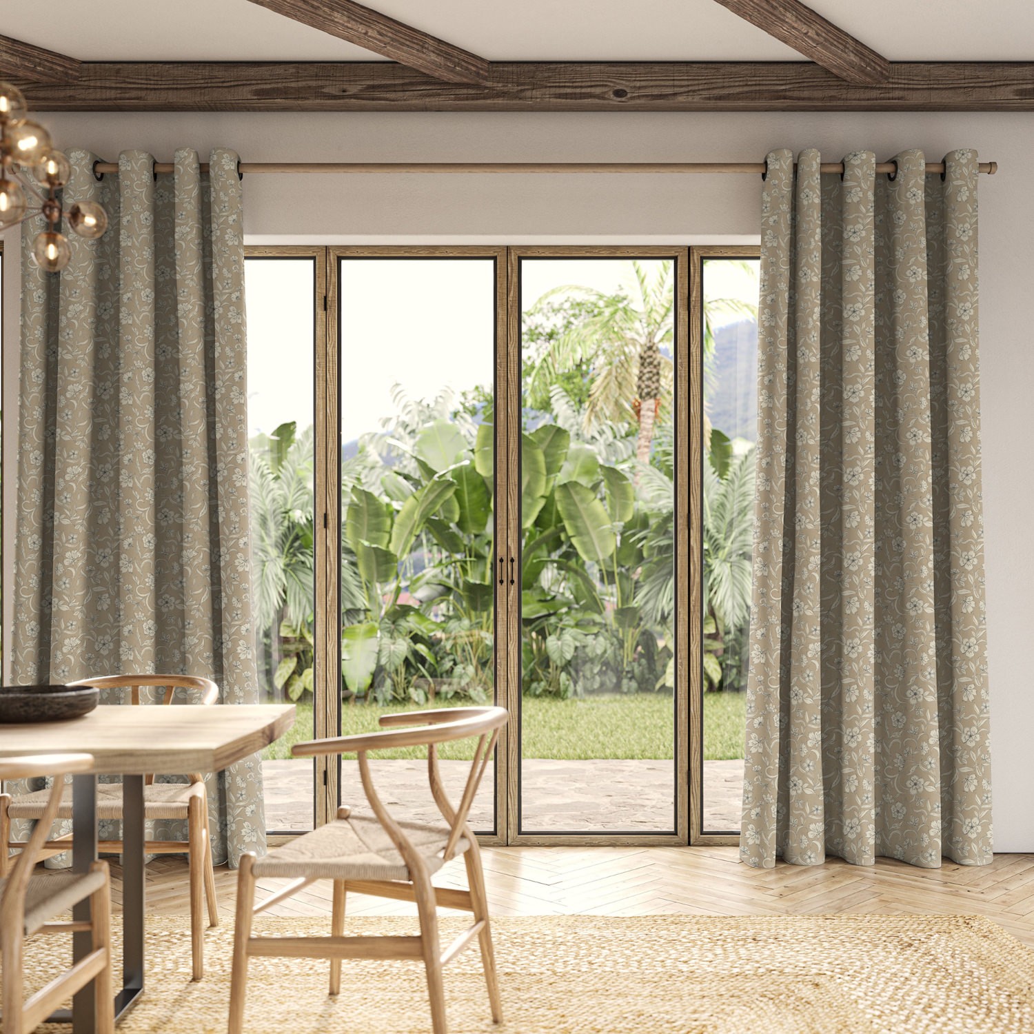 lera biscotti printed curtain