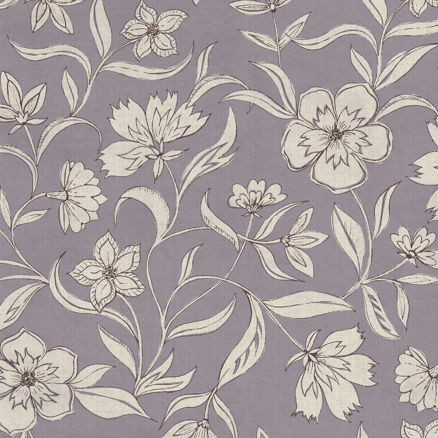 lera violet printed curtain
