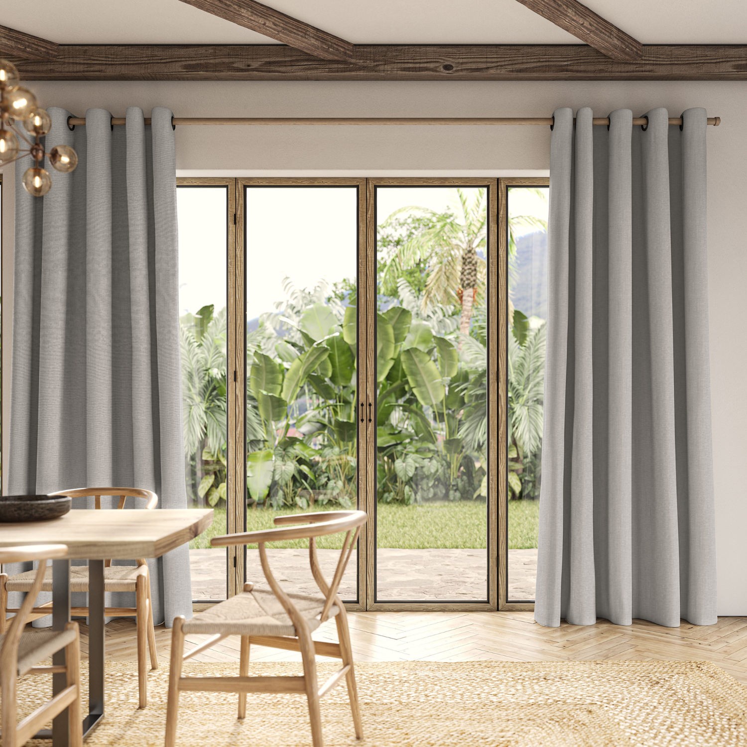 lou dove plain curtain