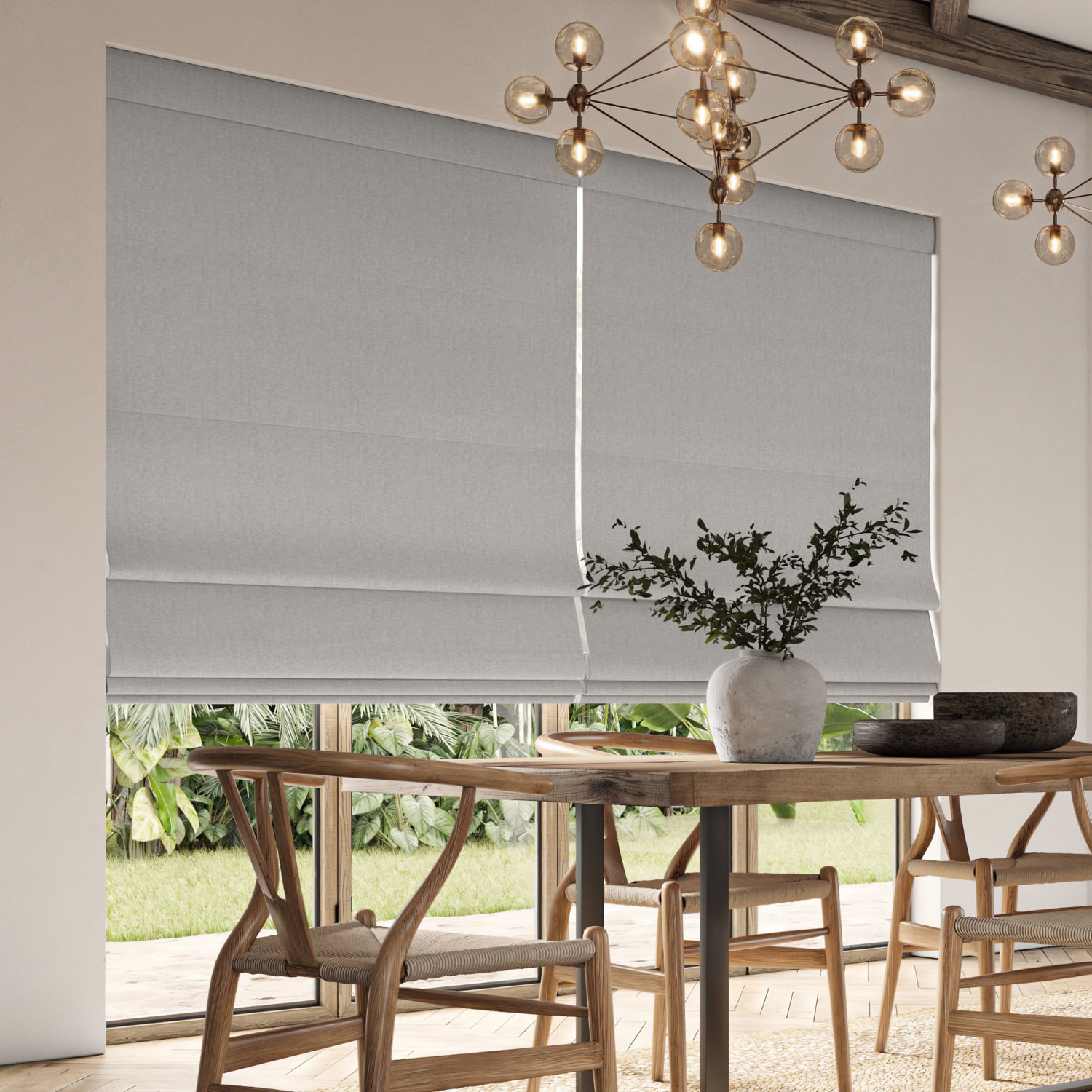 lou dove plain roman blind