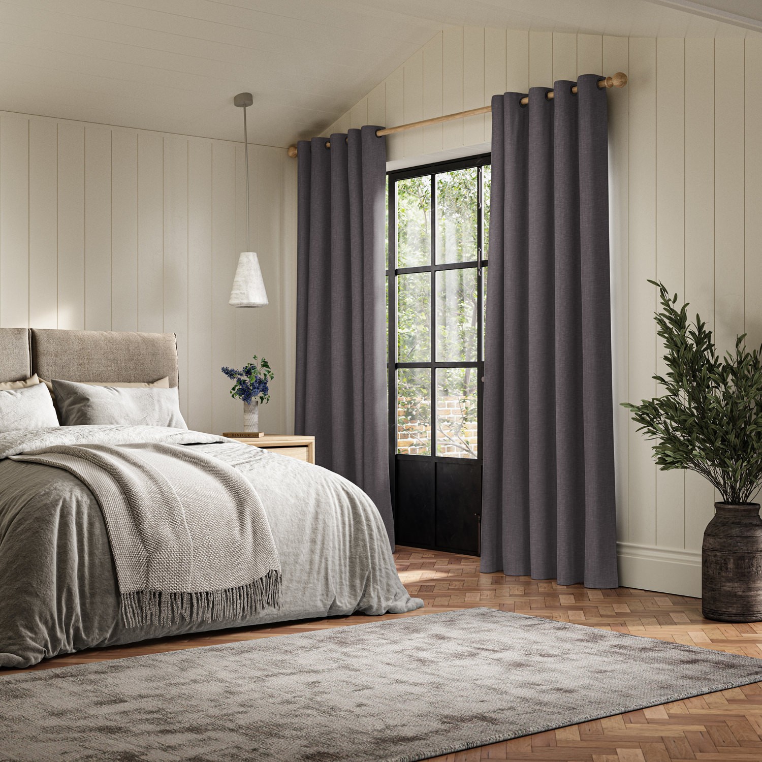 lou flint plain curtain