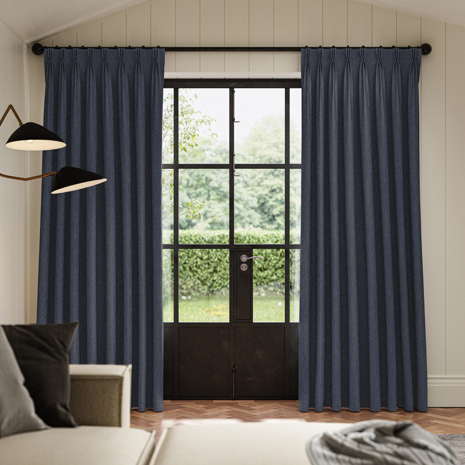 lou ink plain curtain