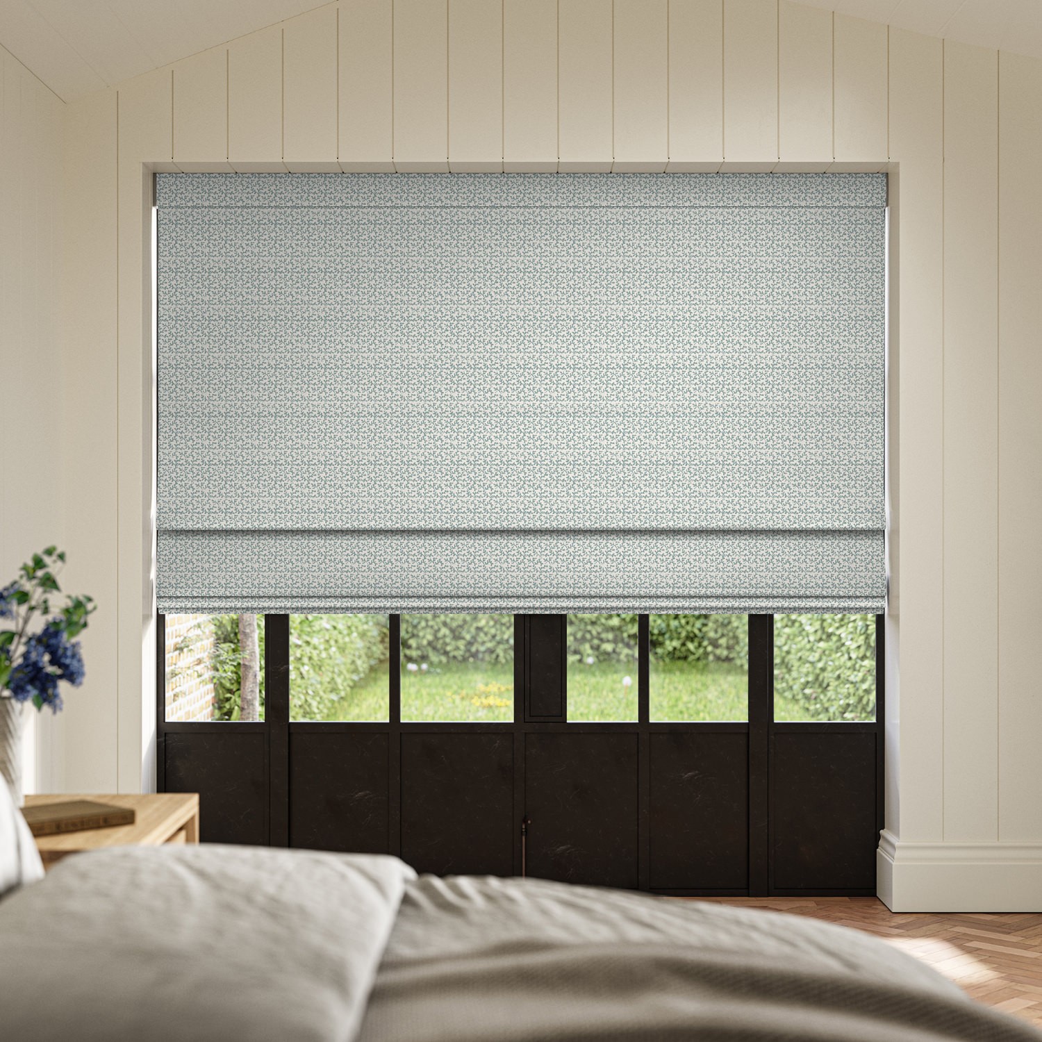 lysann duckegg printed roman blind