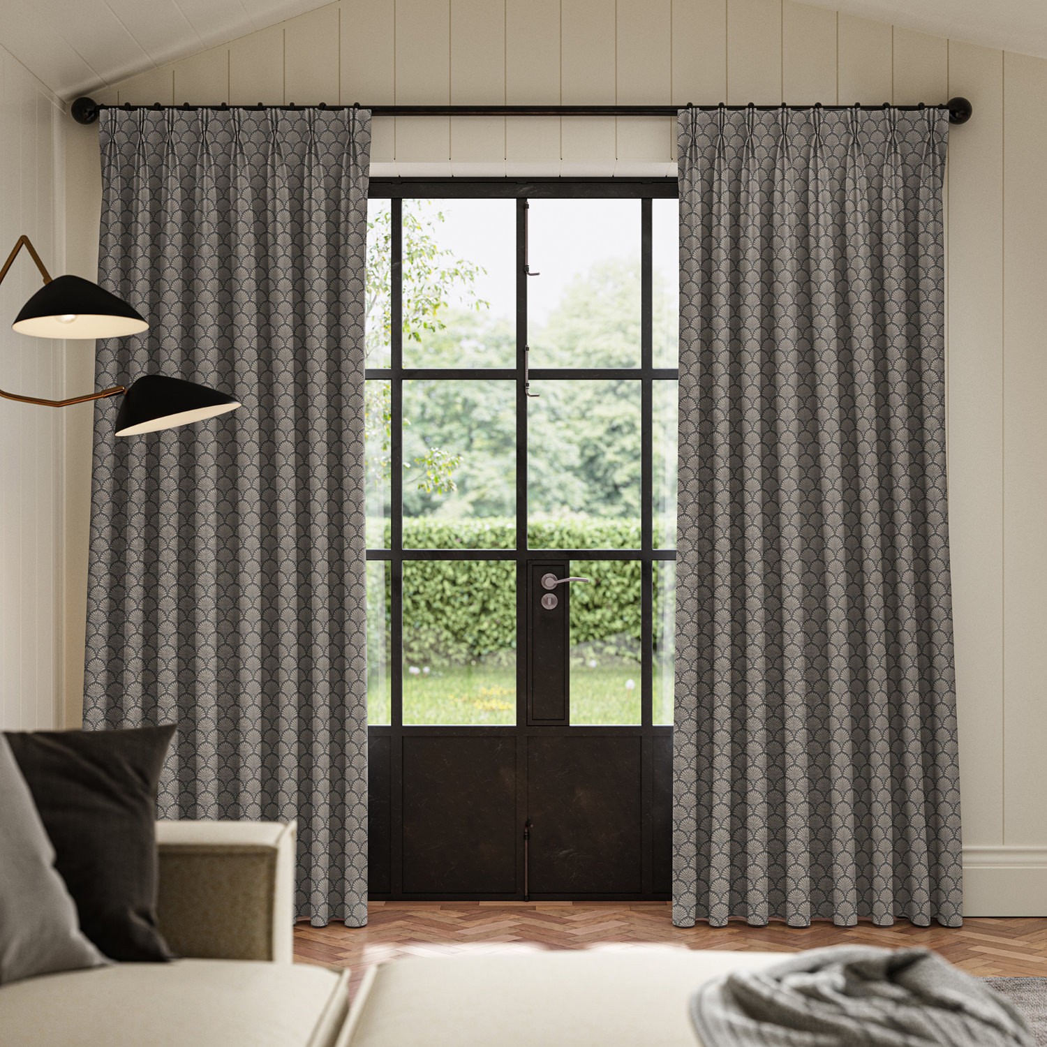 paros shadow jacquard curtain